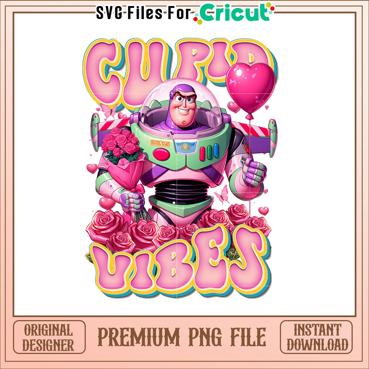 Buzz Lightyear Cupid Vibes PNG