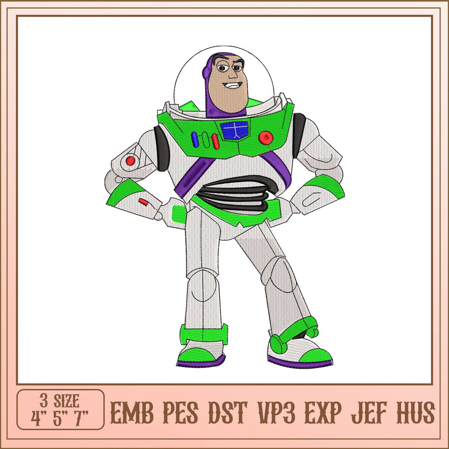 Buzz Lightyear Embroidery Design