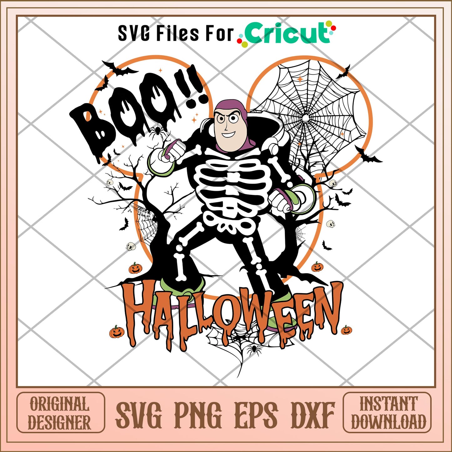 Buzz Lightyear boo halloween svg, Toy story characters svg, Digital Download