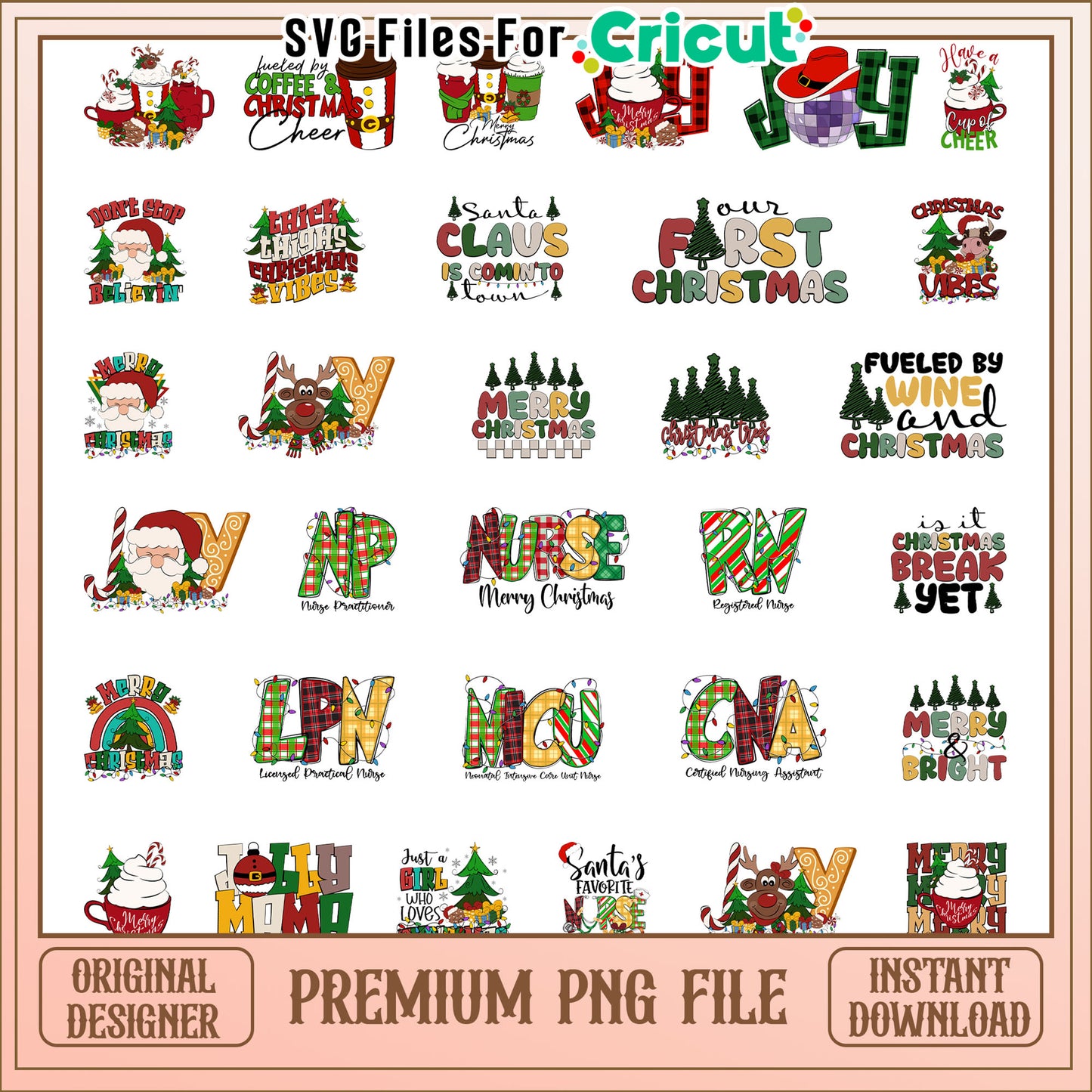 It is christmas break yet design bundle png, christmas quotes png