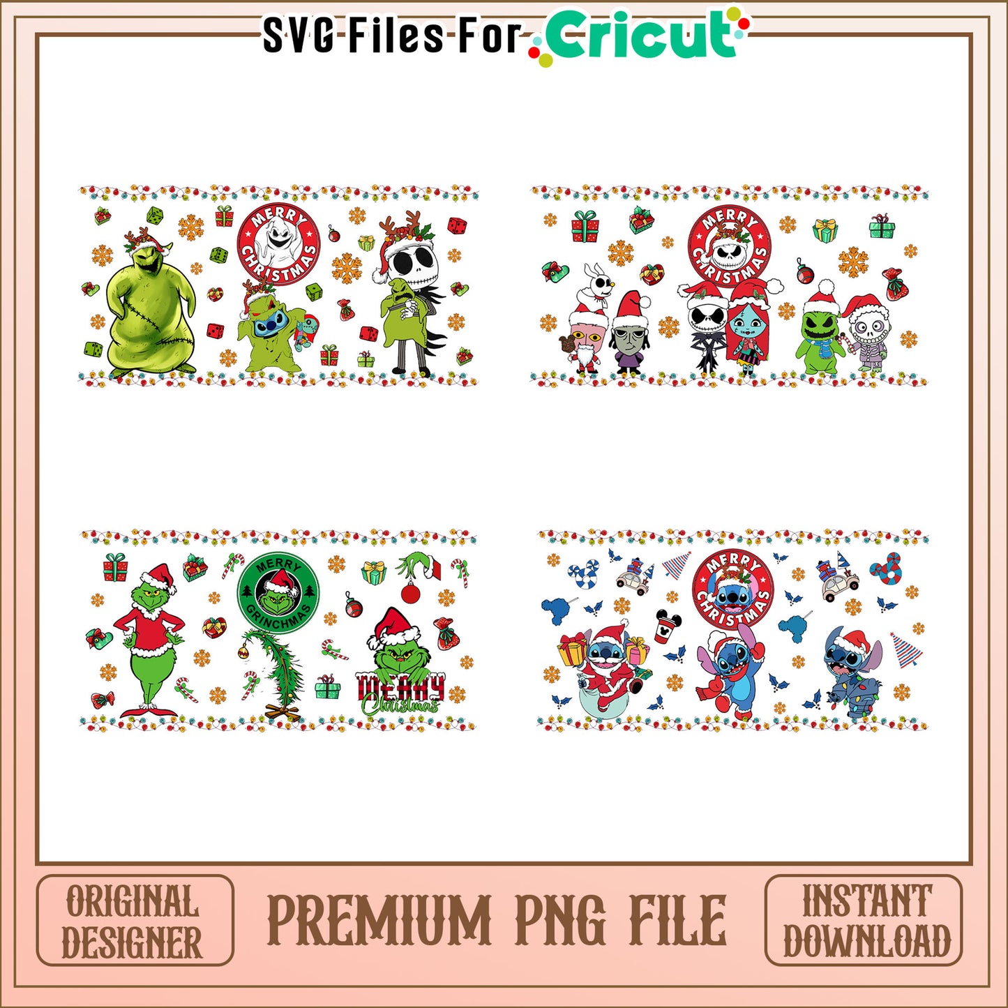 Cartoon merry christmas glass can bundle png, merry christmas cartoon png