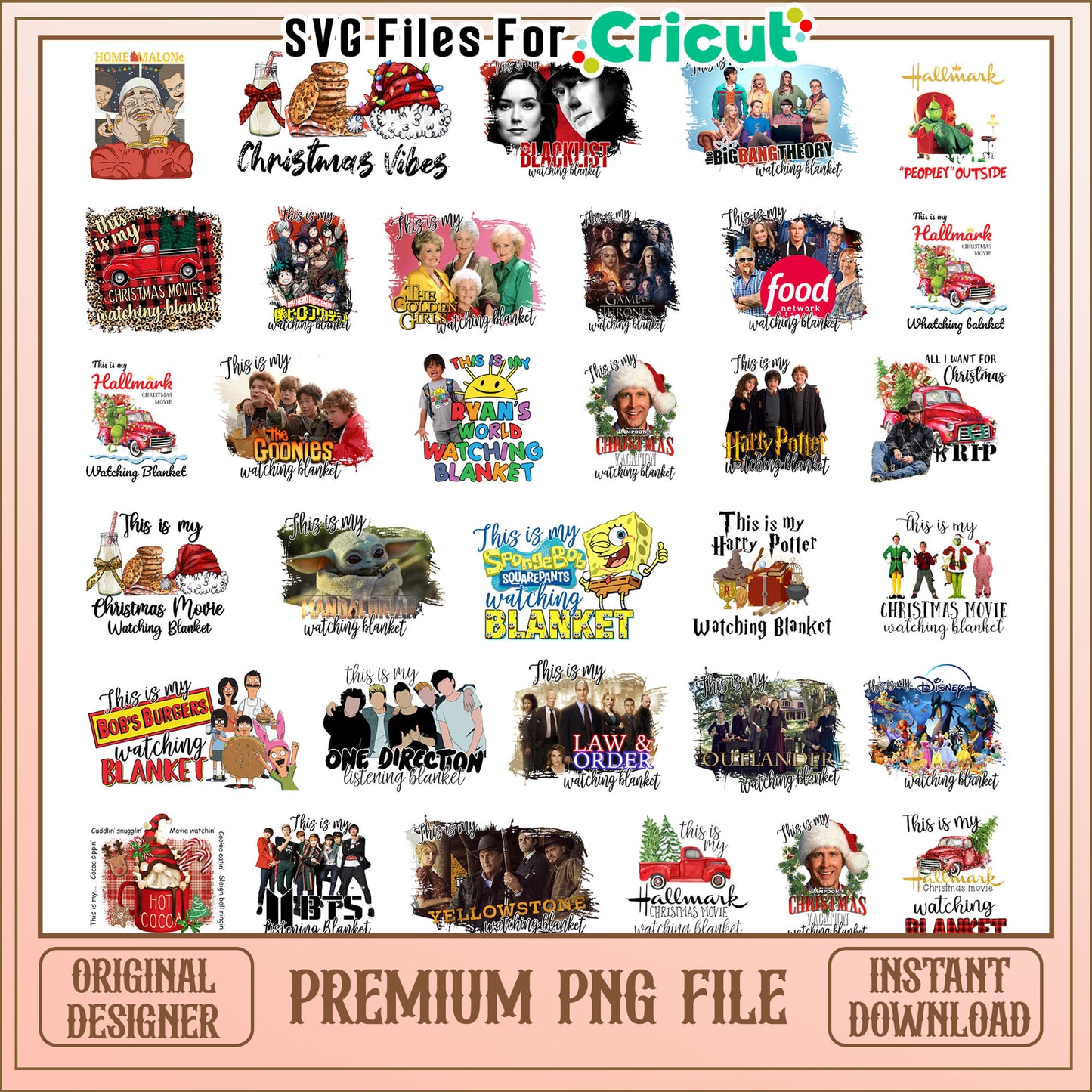 This is my christmas watching blanket bundle png, christmas movie watching blanket png