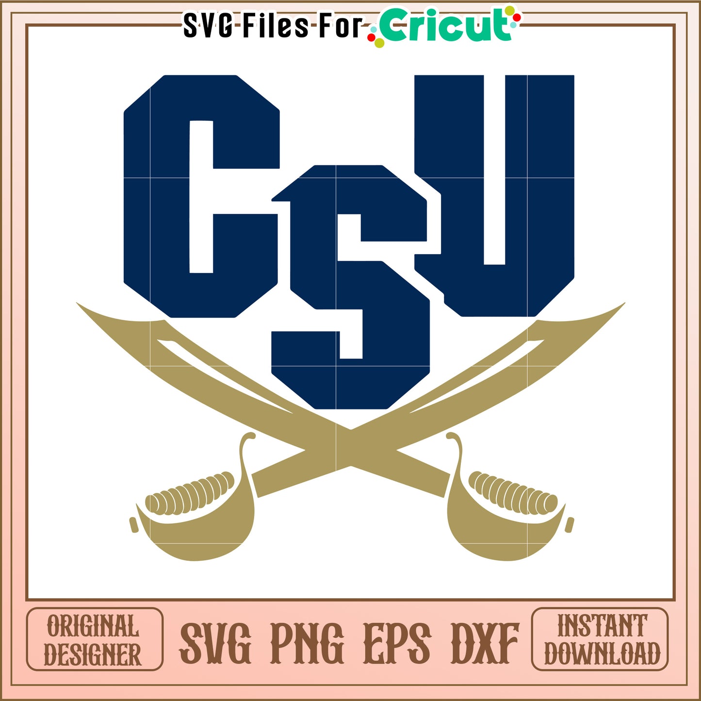 CSU Logo SVG Design for Cricut, Perfect for Custom Apparel or Decor