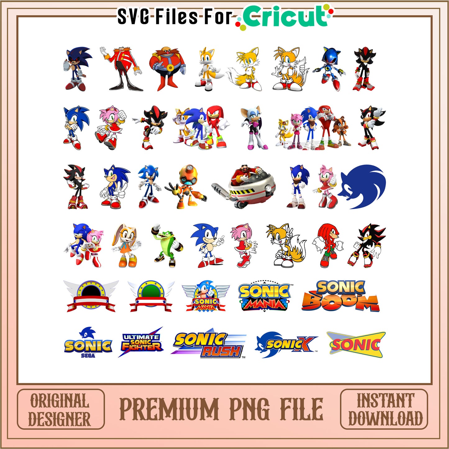 Sonic the hedgehog bundle png, sonic the hedgehog characters png
