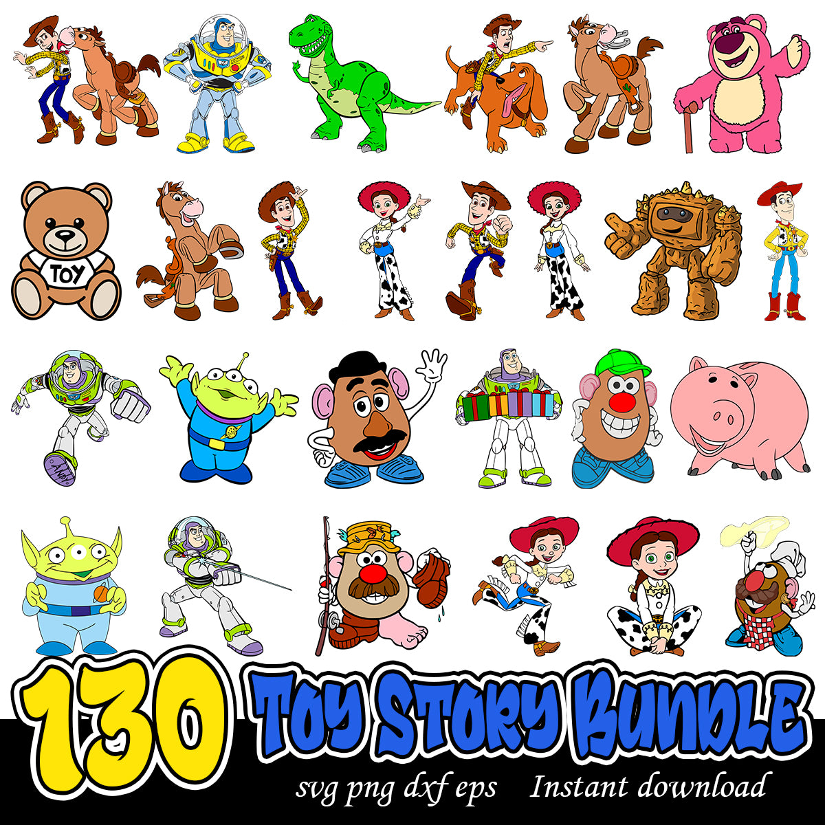 Disney Toy Story svg bundle, Disney Toy Story characters bundle