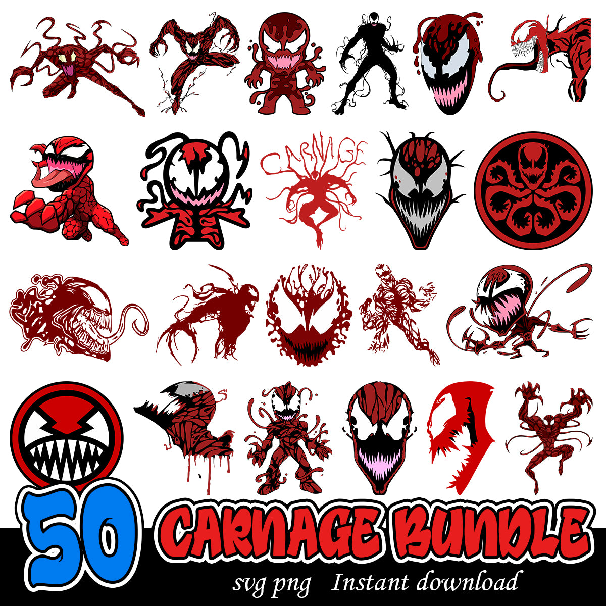 Carnage svg bundle, Venom: Let There Be Carnage bundle