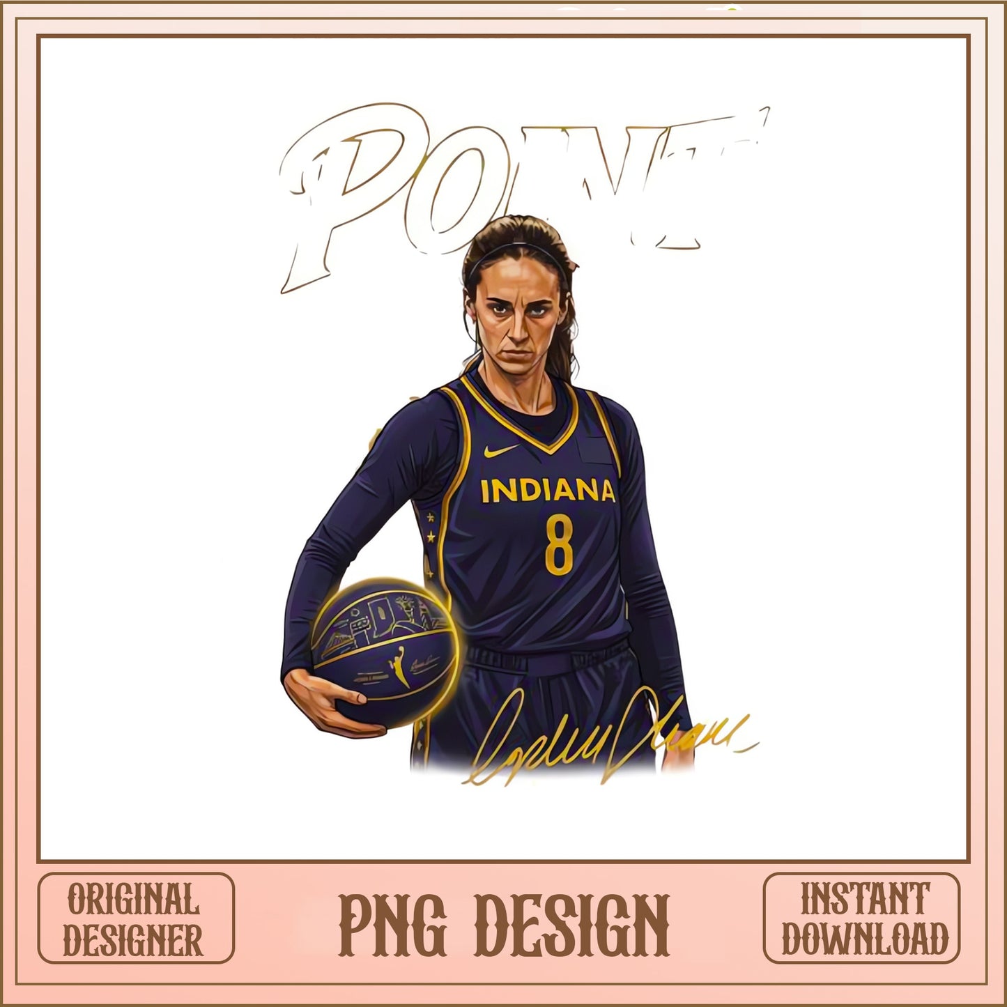 Caitlin Clark Indiana Fever PNG, WNBA Basketball PNG, Sports PNG