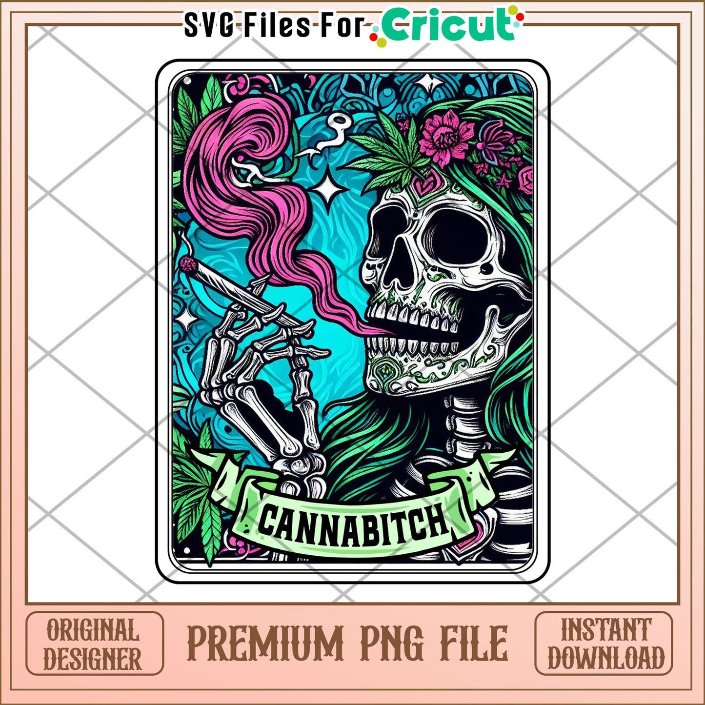 Cannabis Skull PNG Premium Download
