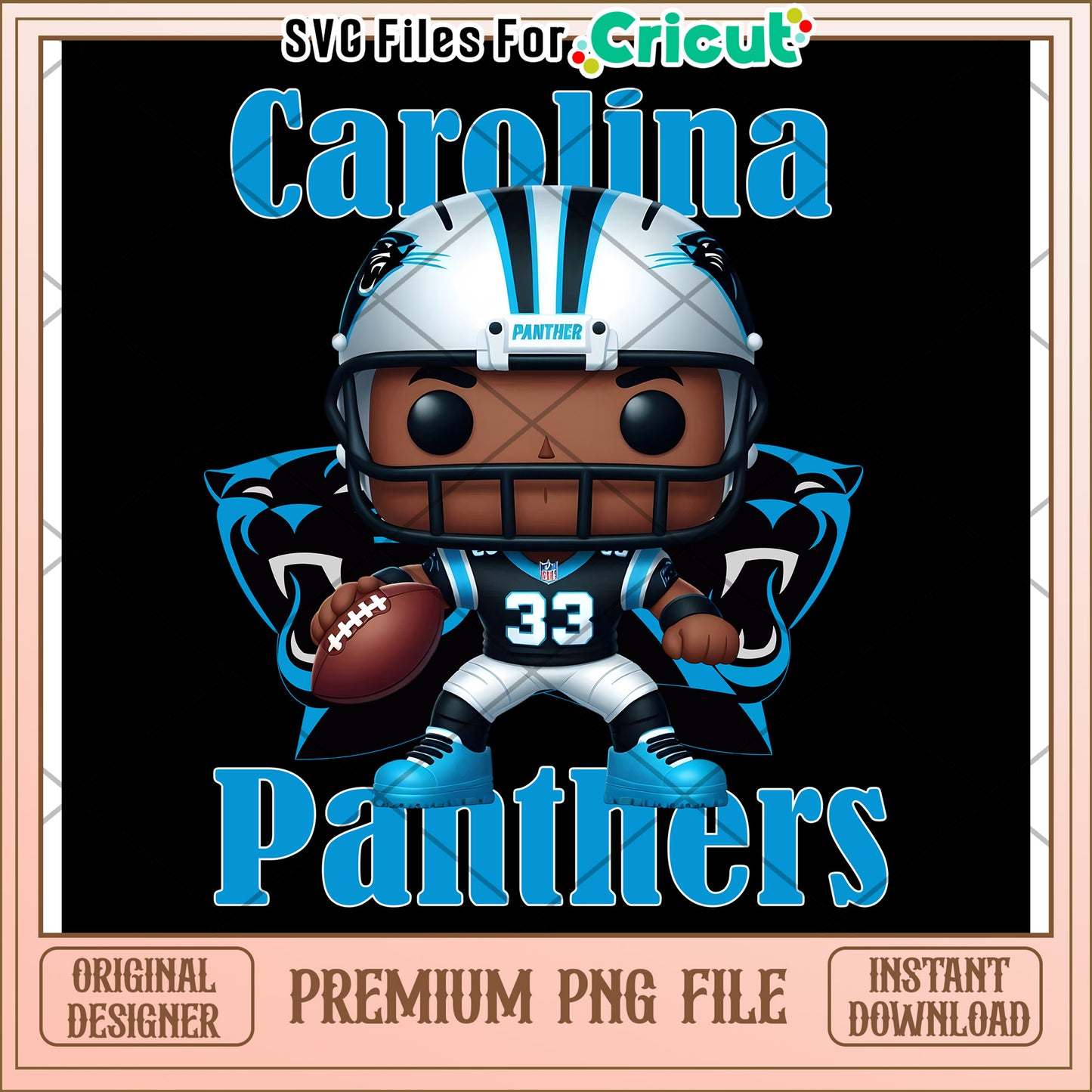 Carolina Panthers Graphic, Perfect for Cricut Projects and Crafts