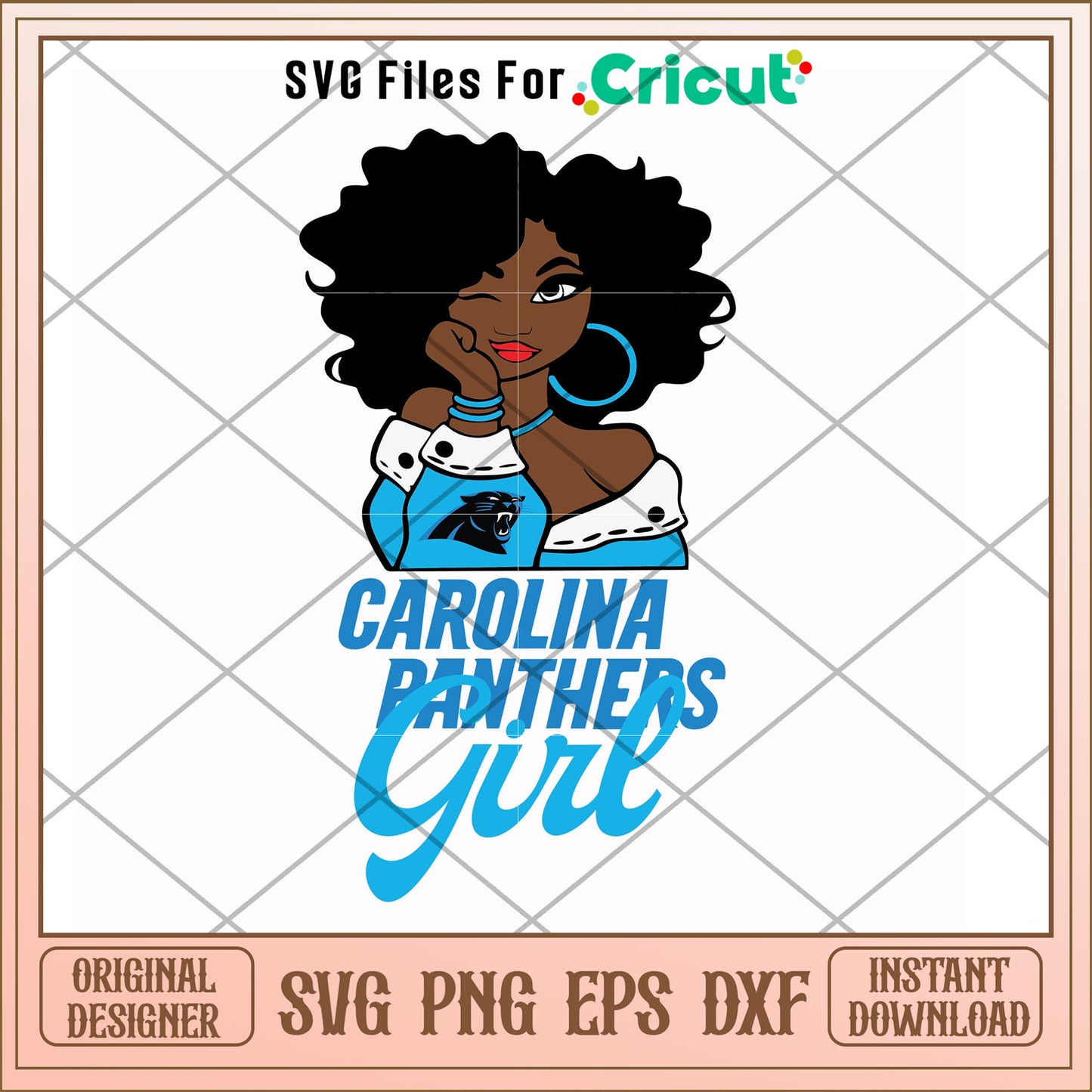 Carolina Panthers Girl nfl teams svg, Carolina Panthers svg, new nfl svg