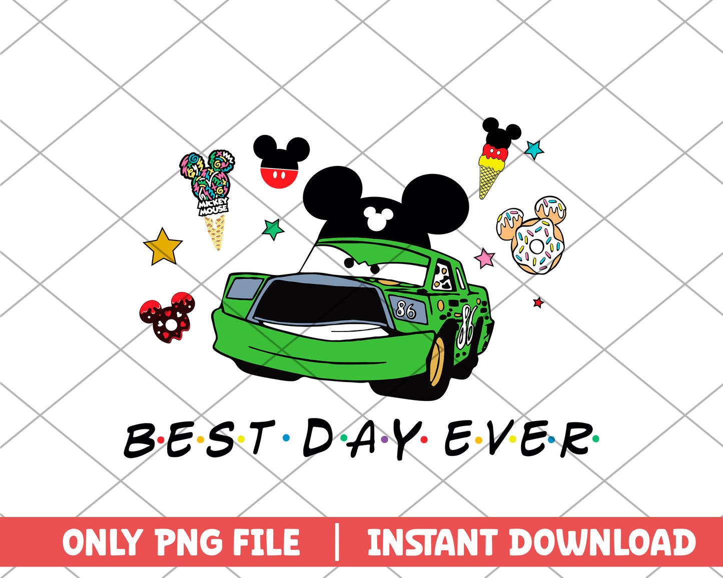 Cars chick hicks best day ever disney png