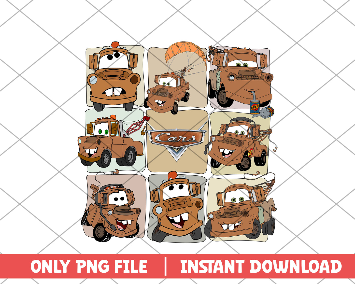 Cars mater disney png