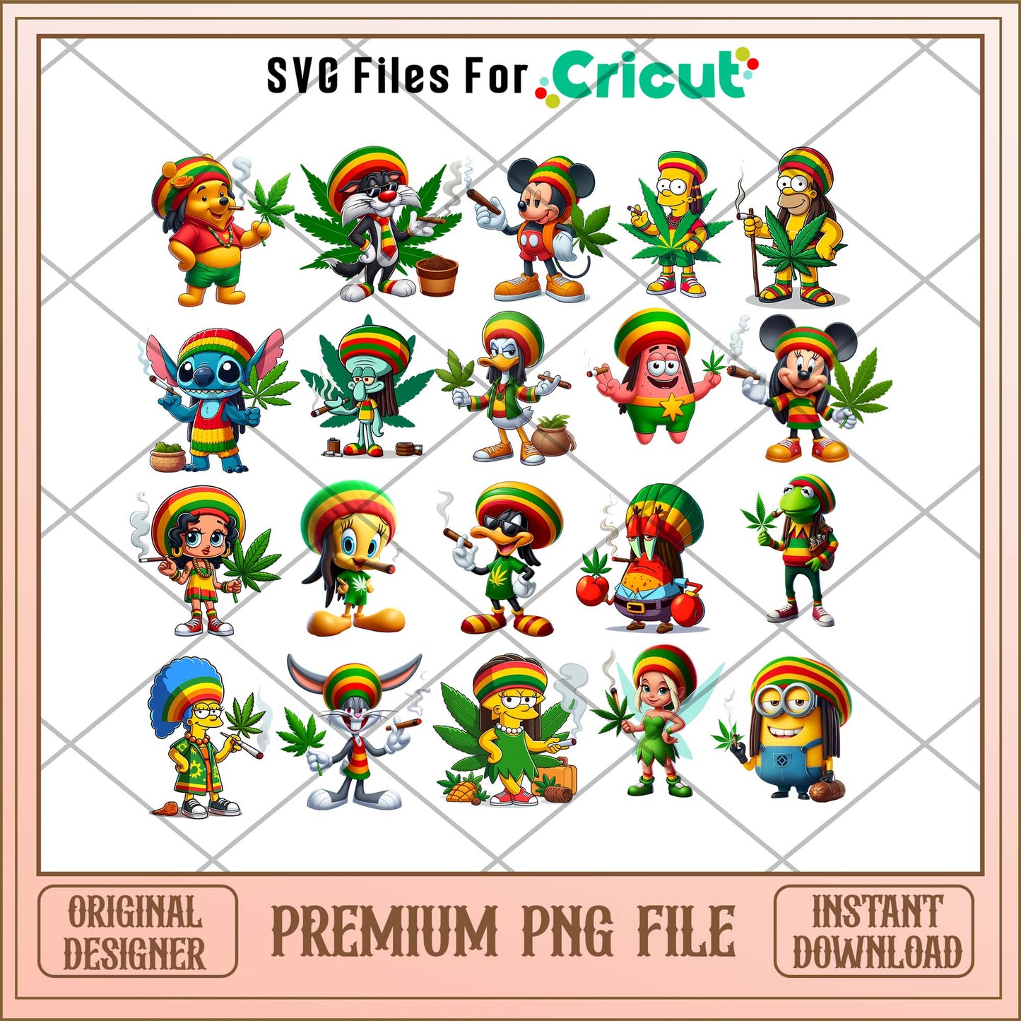 Cartoon Rastas png bundle, Cartoon chibi movies bundle, Cartoon png