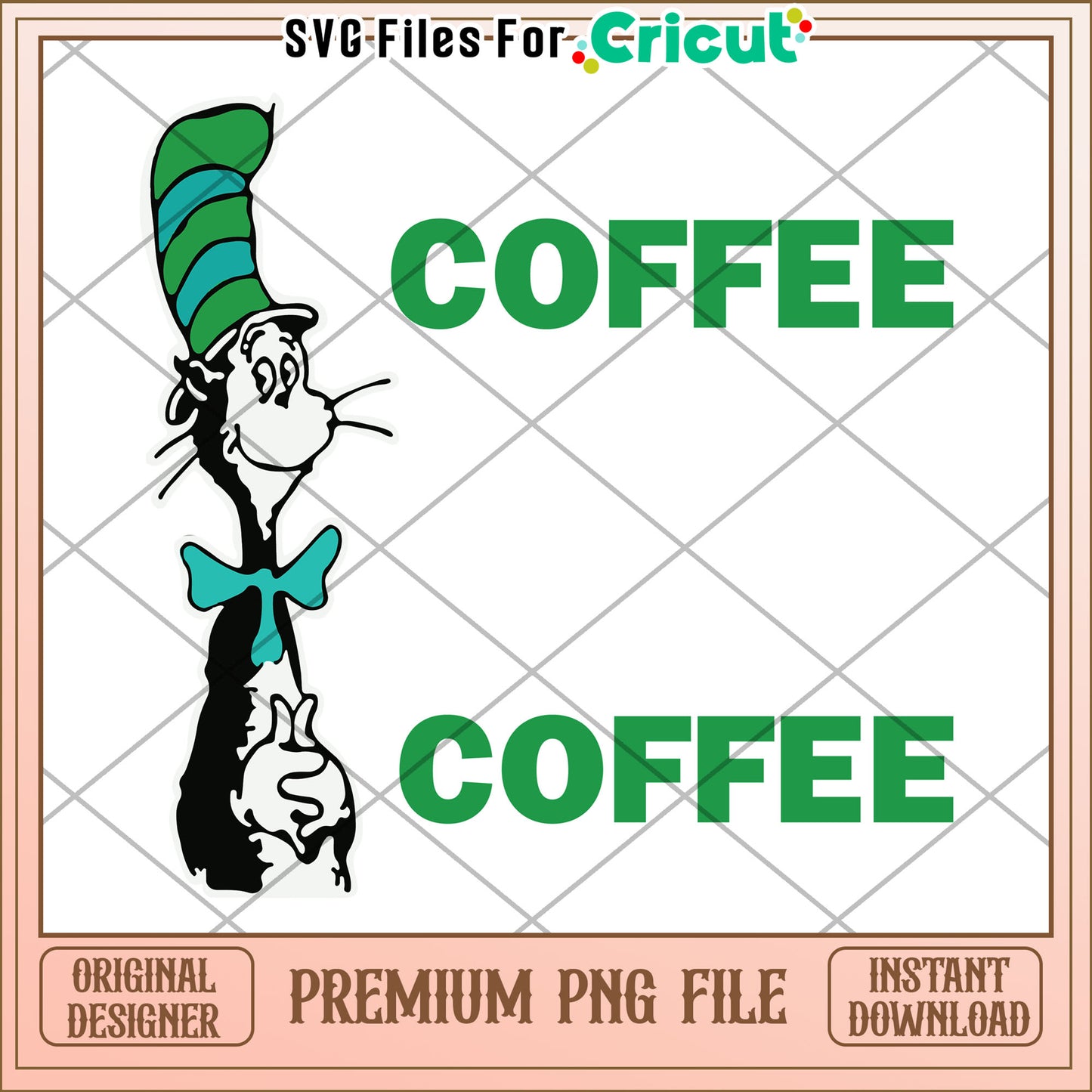 Cat in the Hat Coffee PNG