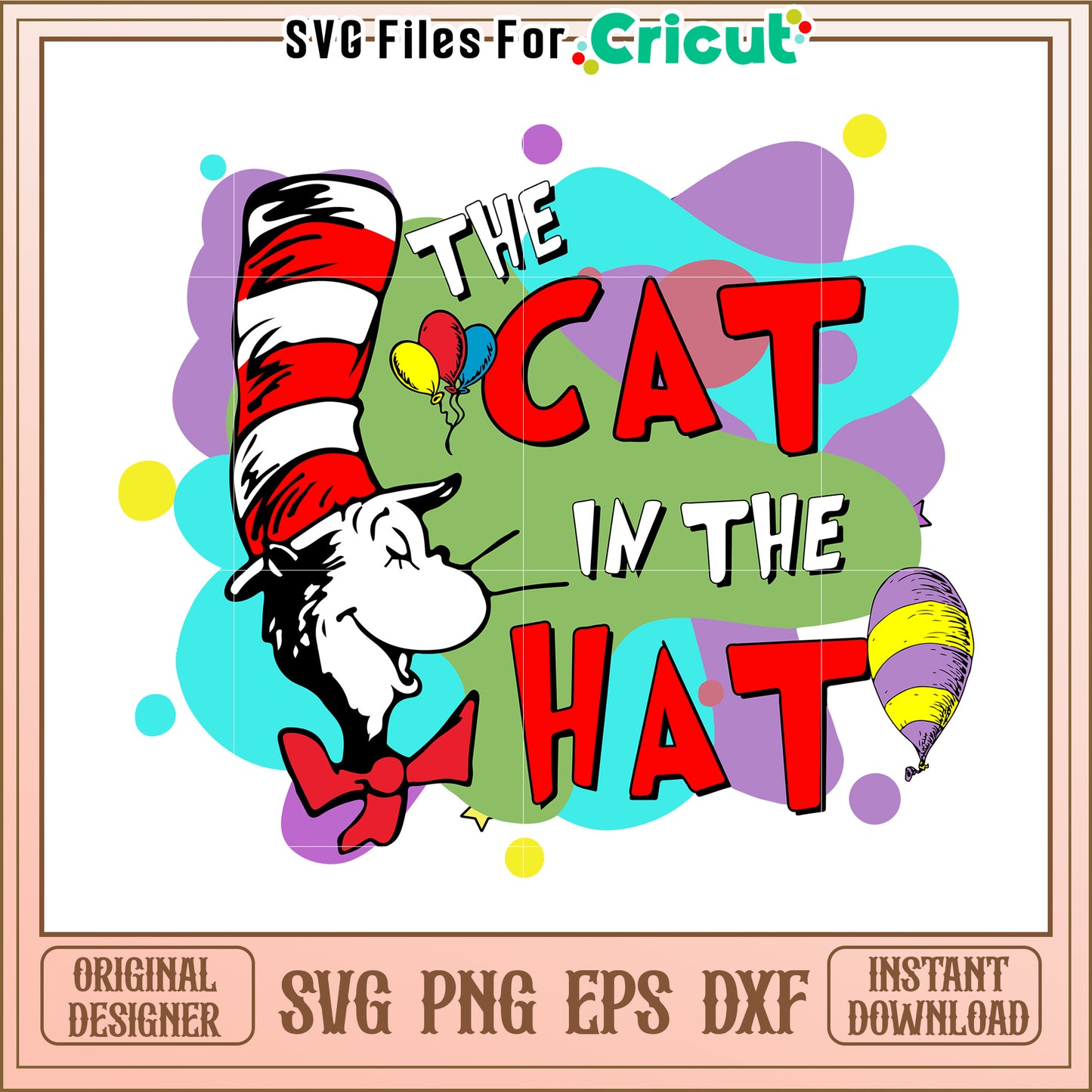Cat in the Hat SVG Design Download
