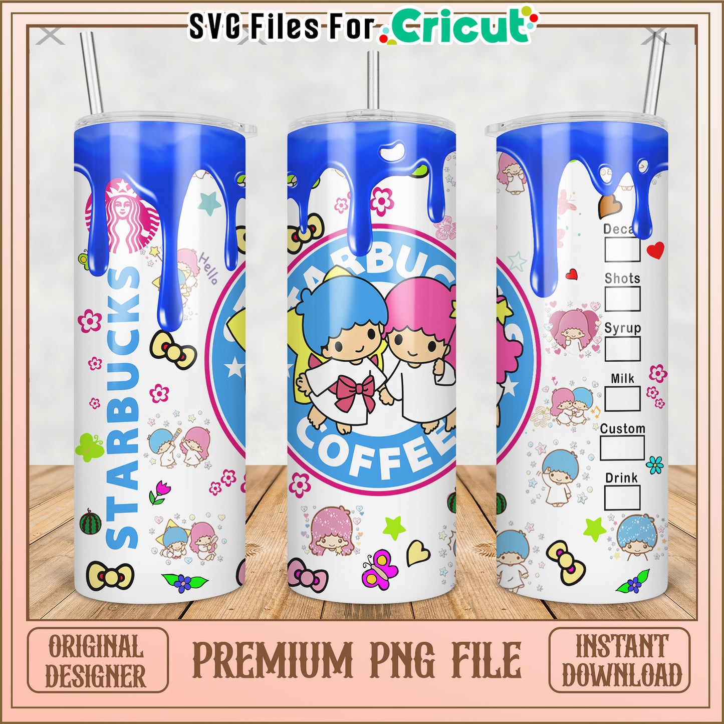 Catoon characters starbucks tumbler png, lovely cartoon png, crtoon characters png