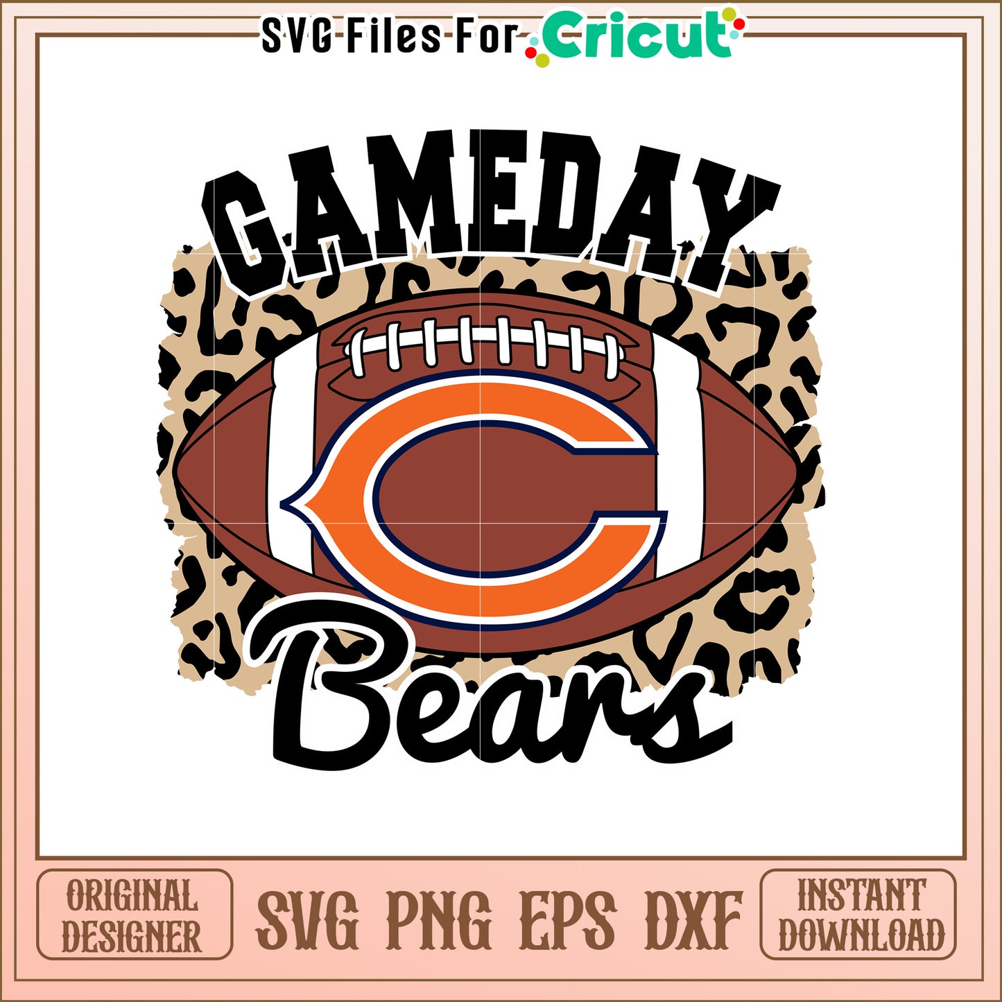 Chicago Bears Gameday SVG Design