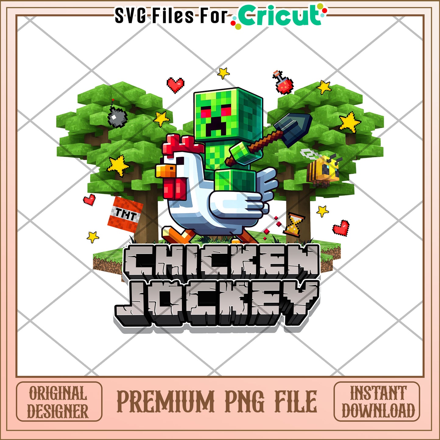 Chicken jockey cute minecraft png, chicken jokey png, minecraft game png