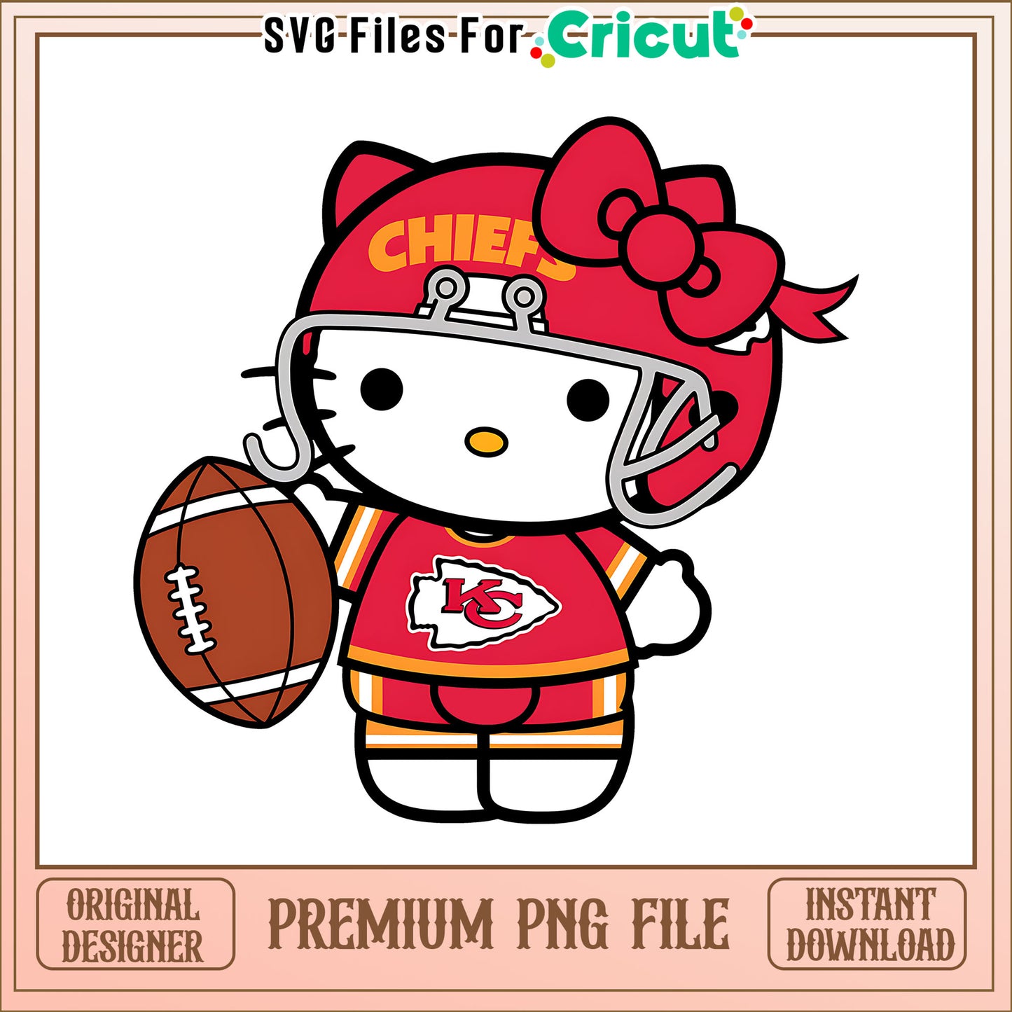 Chiefs Hello Kitty helmet png, Kansas City Chiefs png, NFL png