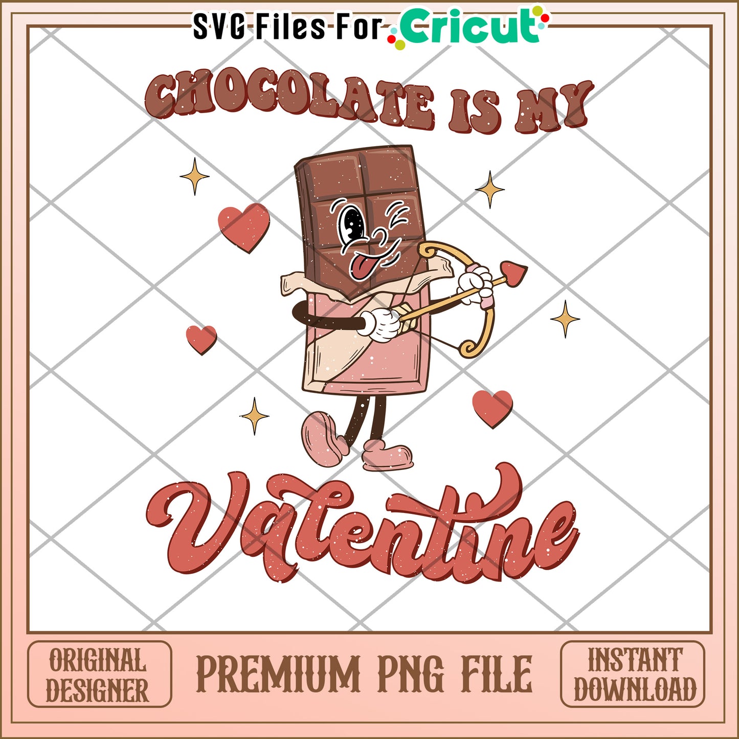 Chocolate Valentine PNG Design