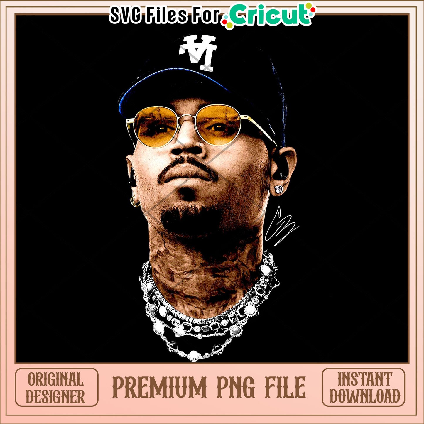 Chri brown front black png, rnb singer style png, hip hop graphic png