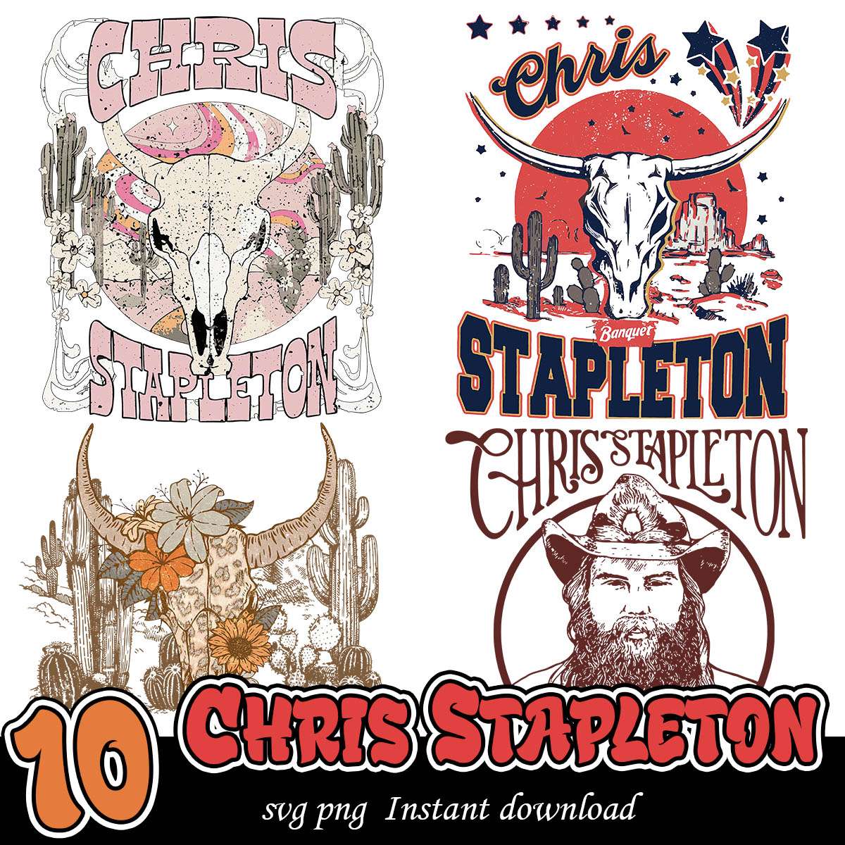 Chris Stapleton Png bundle, Country Music singer bundle