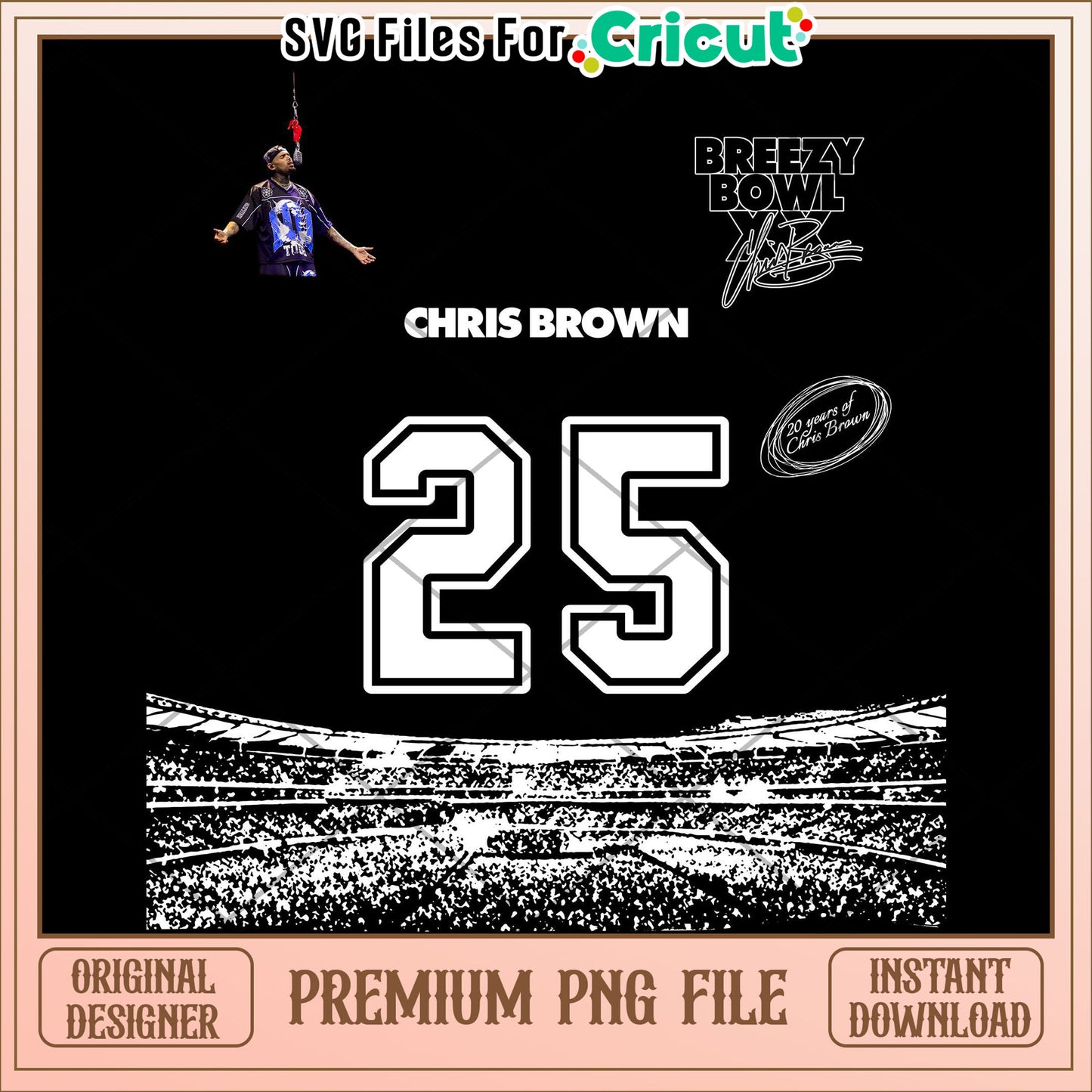 Chris brown white png, rnb singer design png, music star graphic png