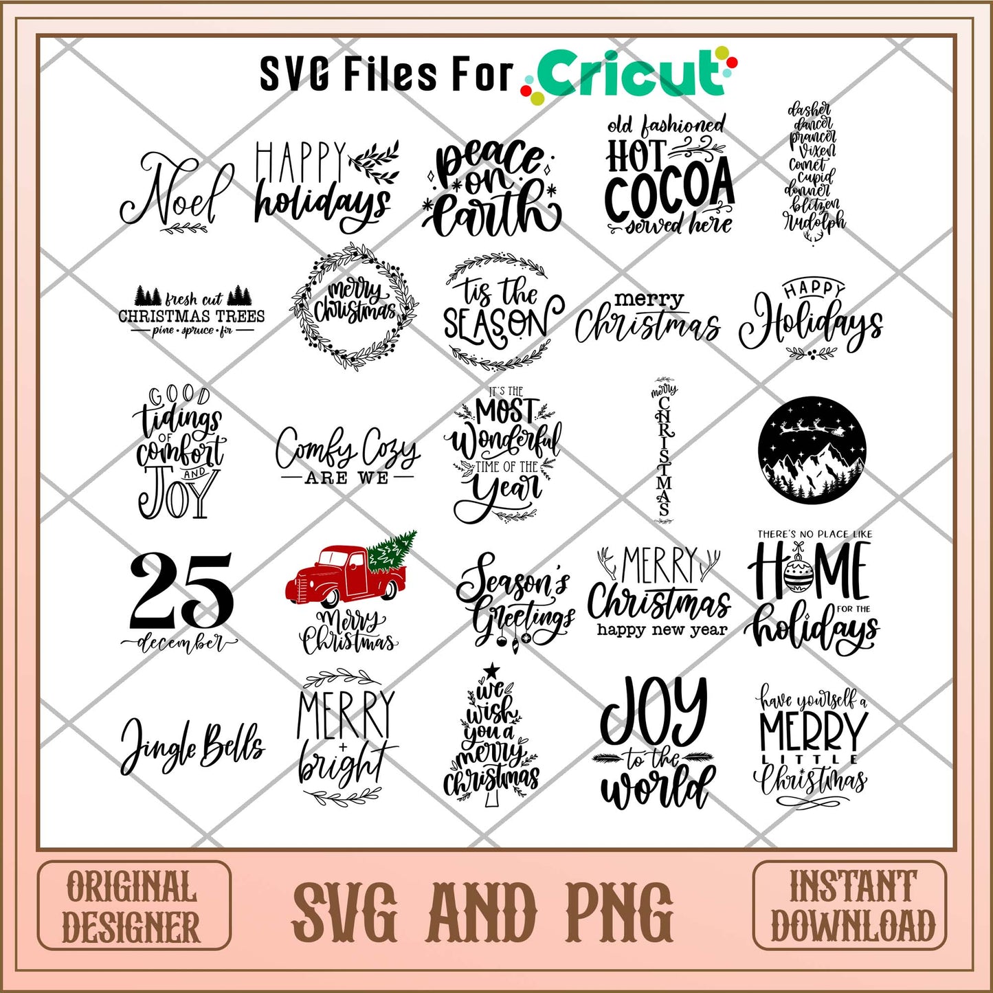 Christmas holiday quotes svg bundle, Christmas day svg - Svgfileforcricut