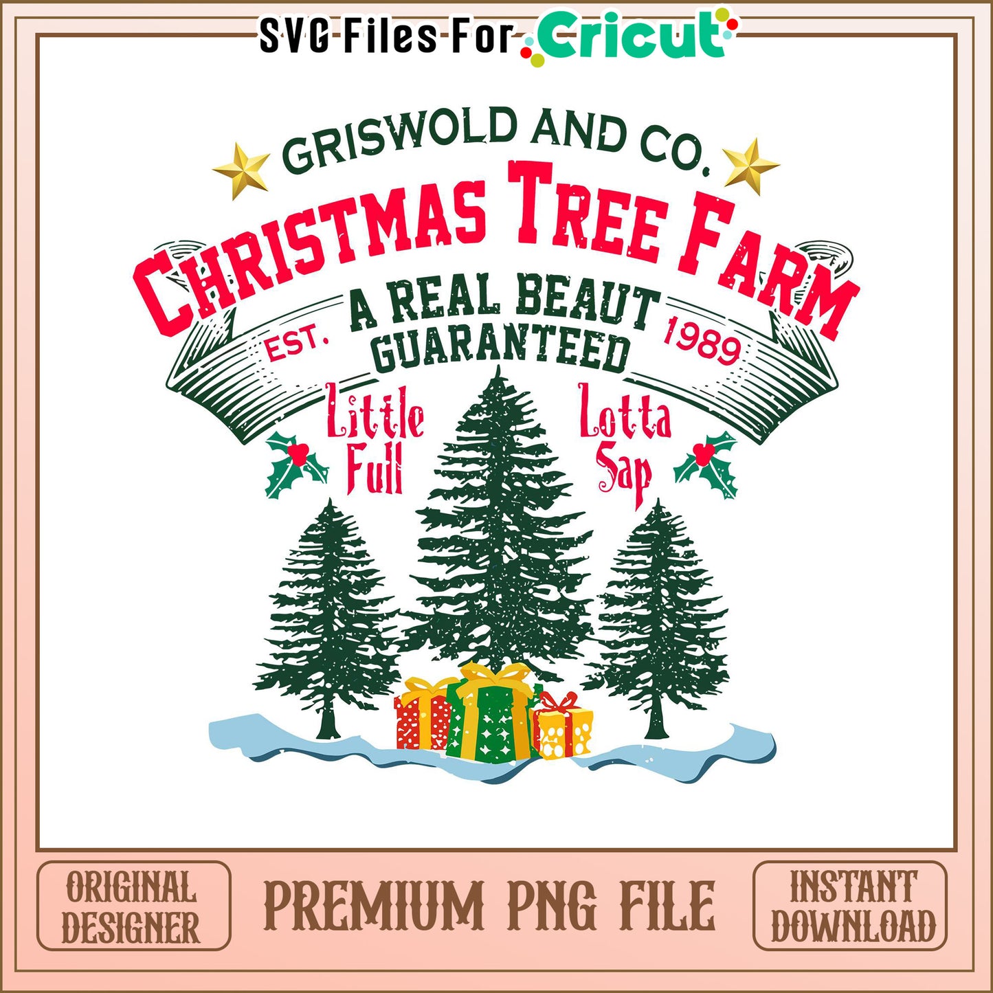 Christmas Tree Farm PNG Design, perfect for holiday crafts and decor