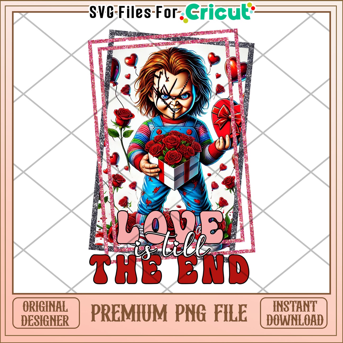 Chucky Love is Till the End Premium PNG Design
