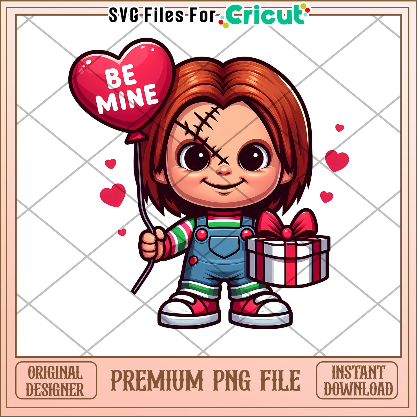 Chucky Valentine PNG Cricut Design
