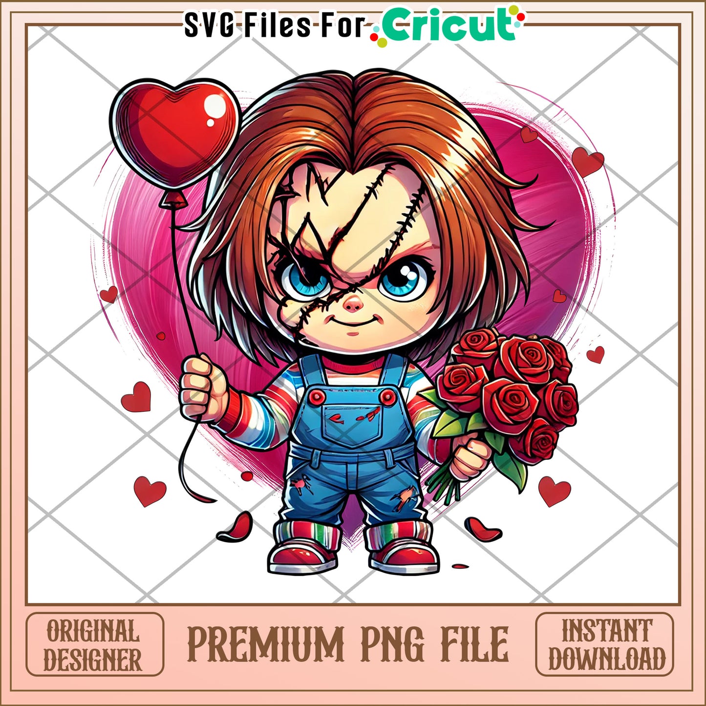 Chucky Valentine PNG Sublimation