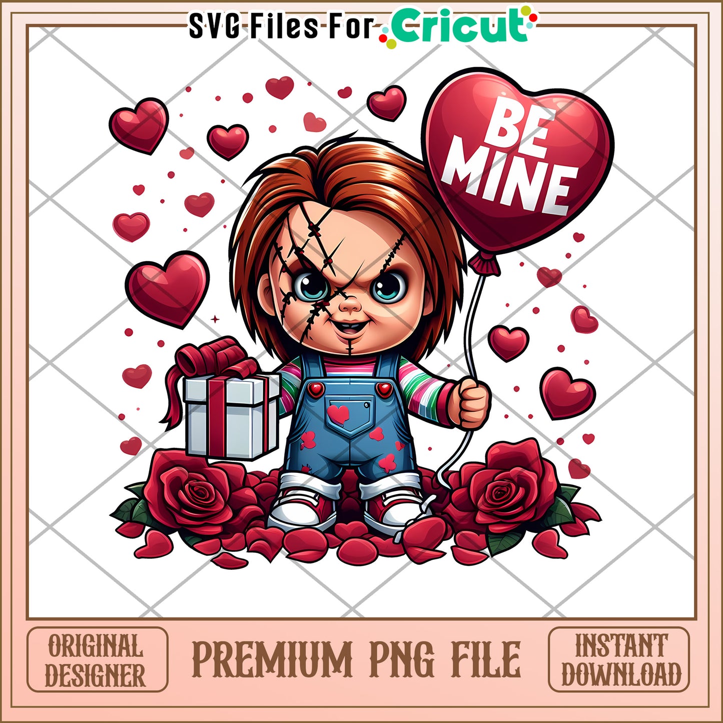 Chucky Valentines PNG Sublimation Design