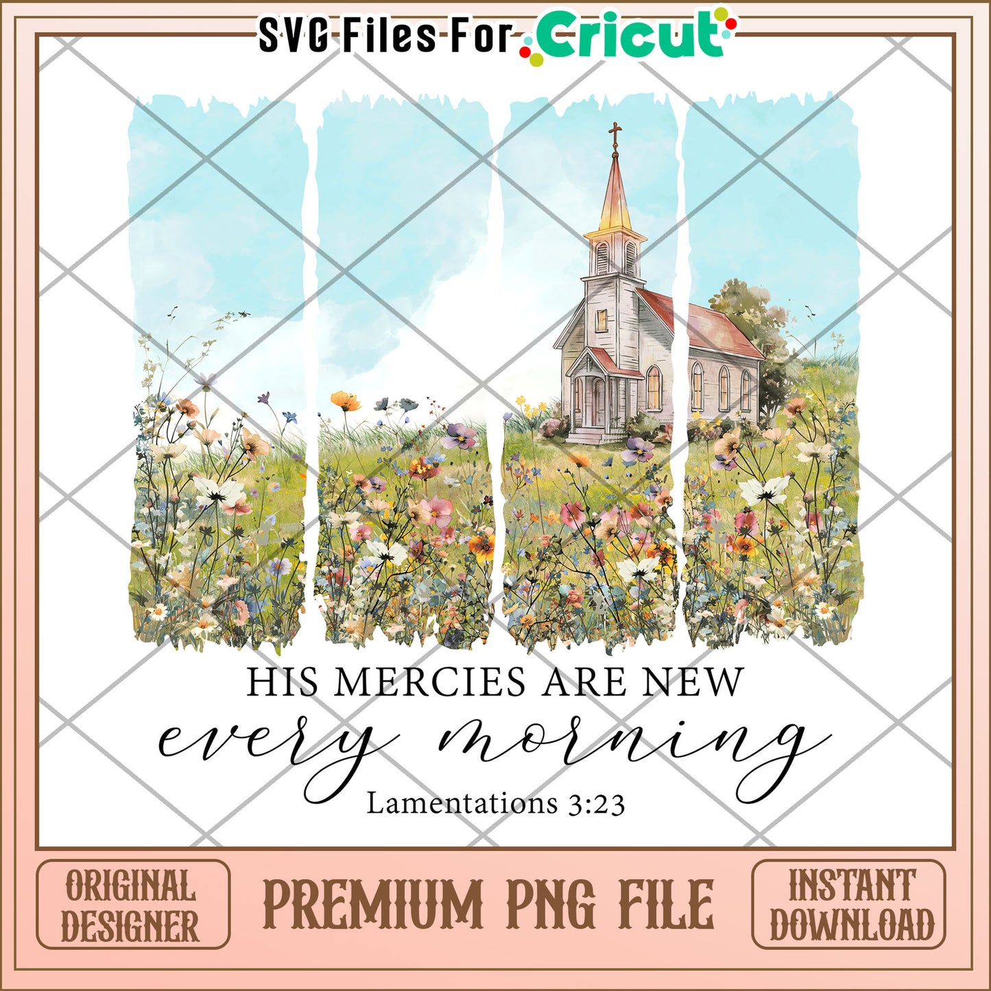 Church Flowers PNG His Mercies Are New