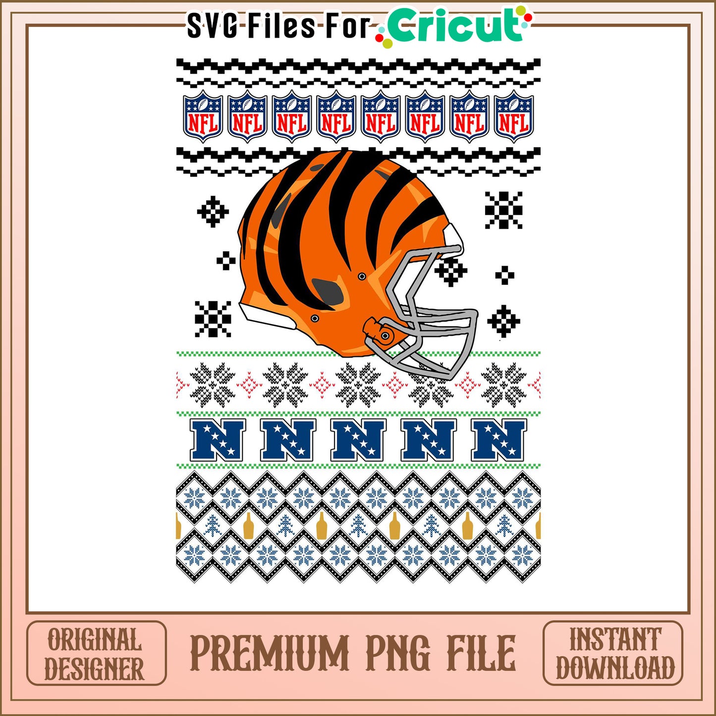 Cincinnati Bengals PNG file for Cricut projects, instant download available