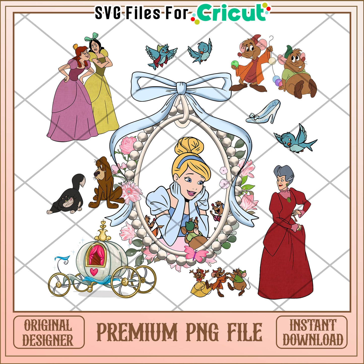 Cinderella PNG Bundle Characters & Carriage