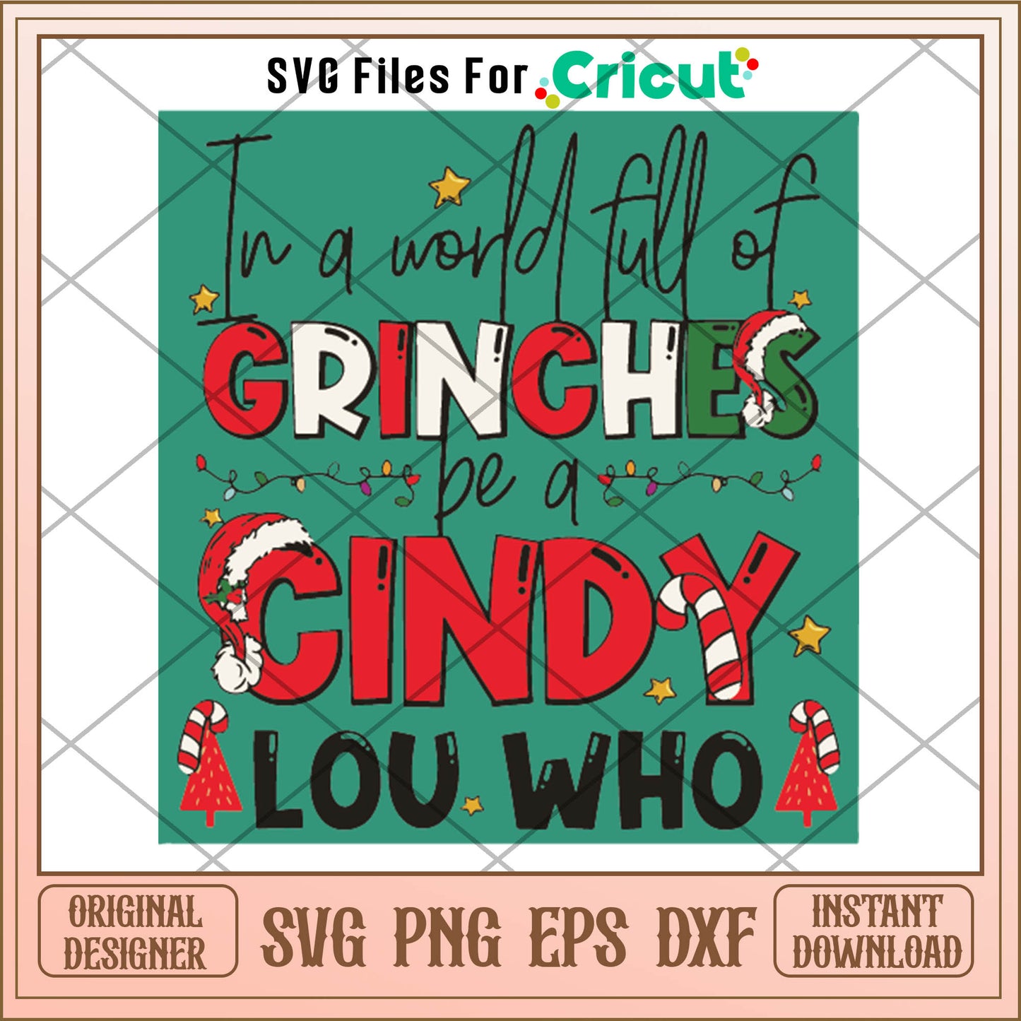 Cindy lou who funny in a world grinches svg, cindy lou who svg