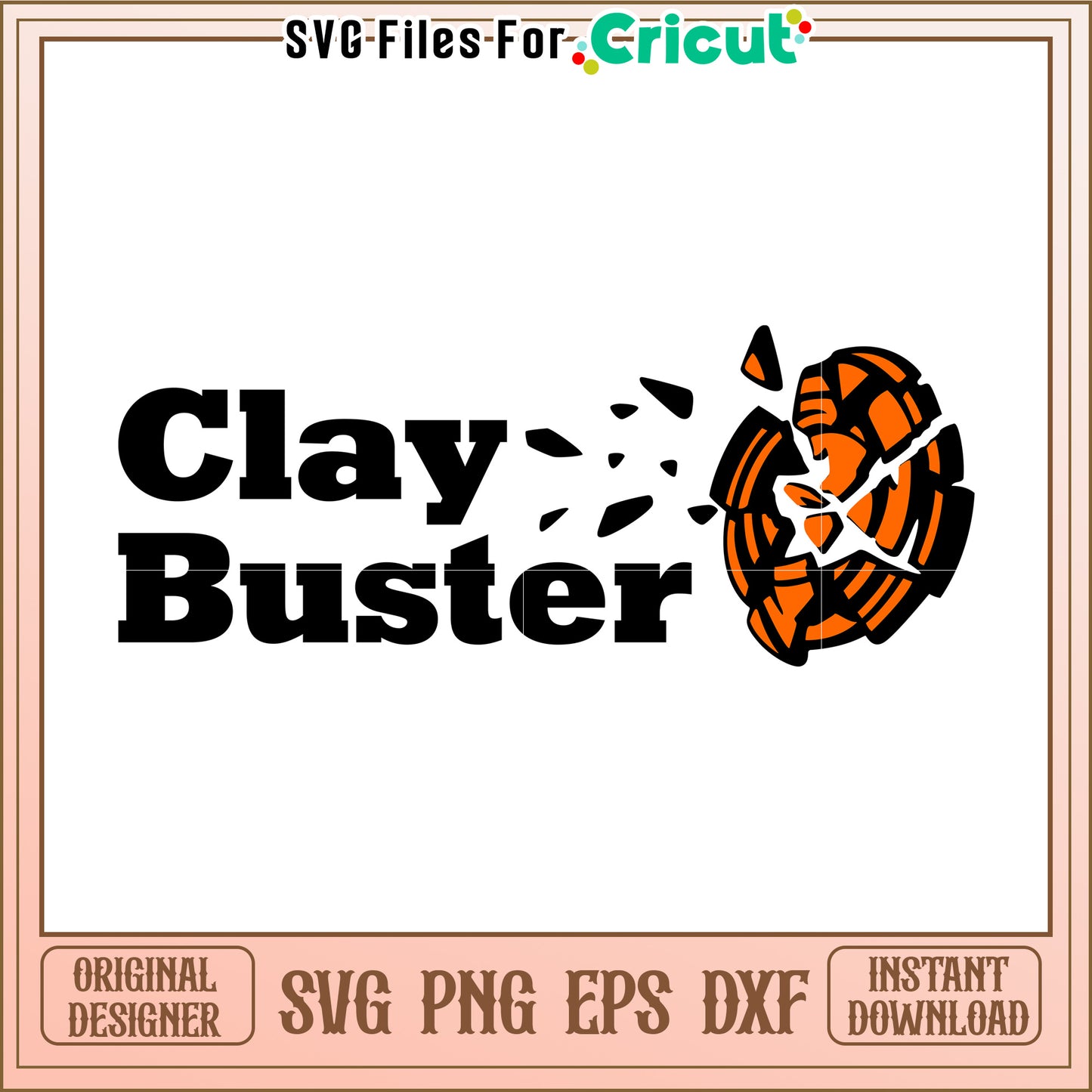 Clay buster svg, skeet shooting svg, skeet meme svg