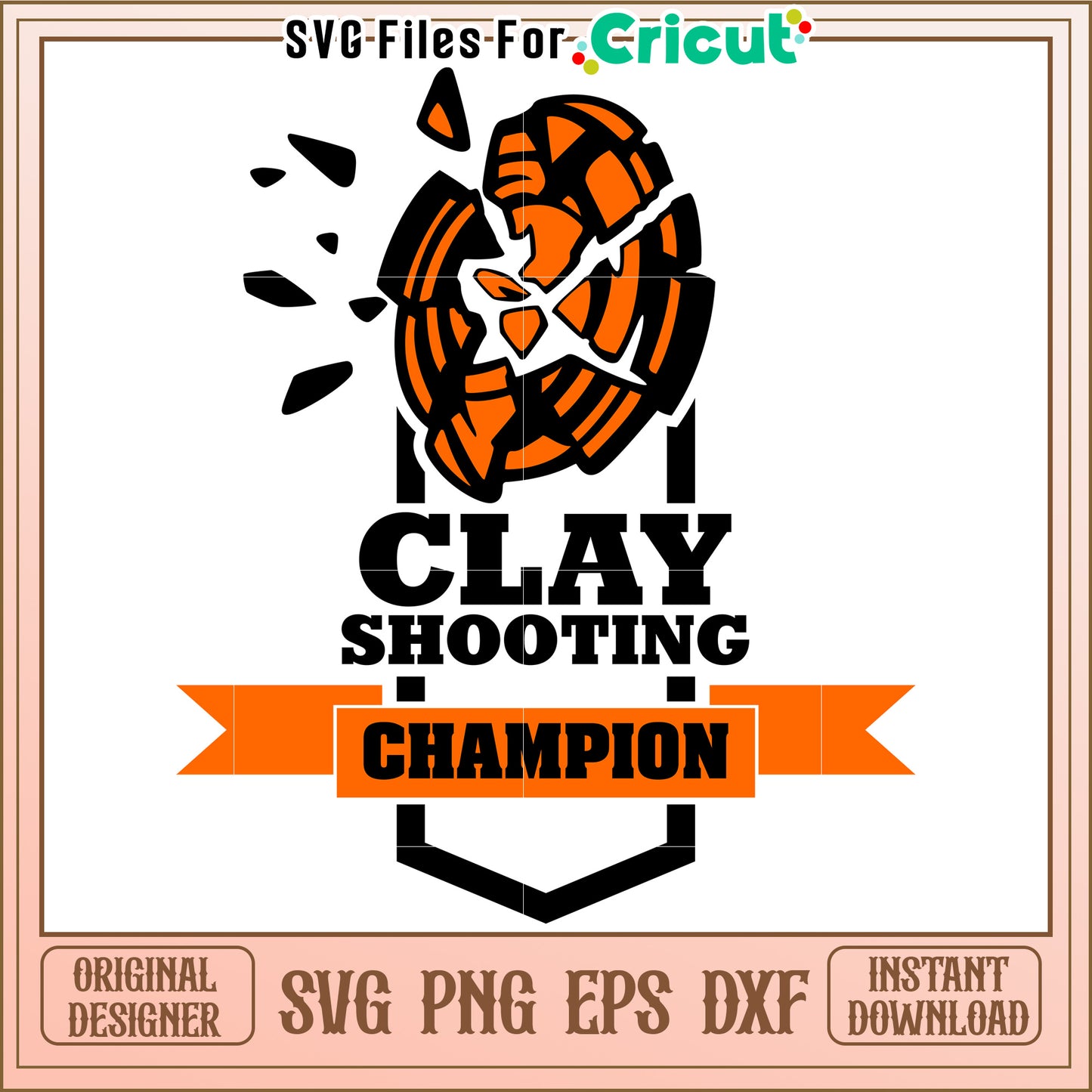Clay shooting champion svg, skeet shooting svg, skeet meme svg