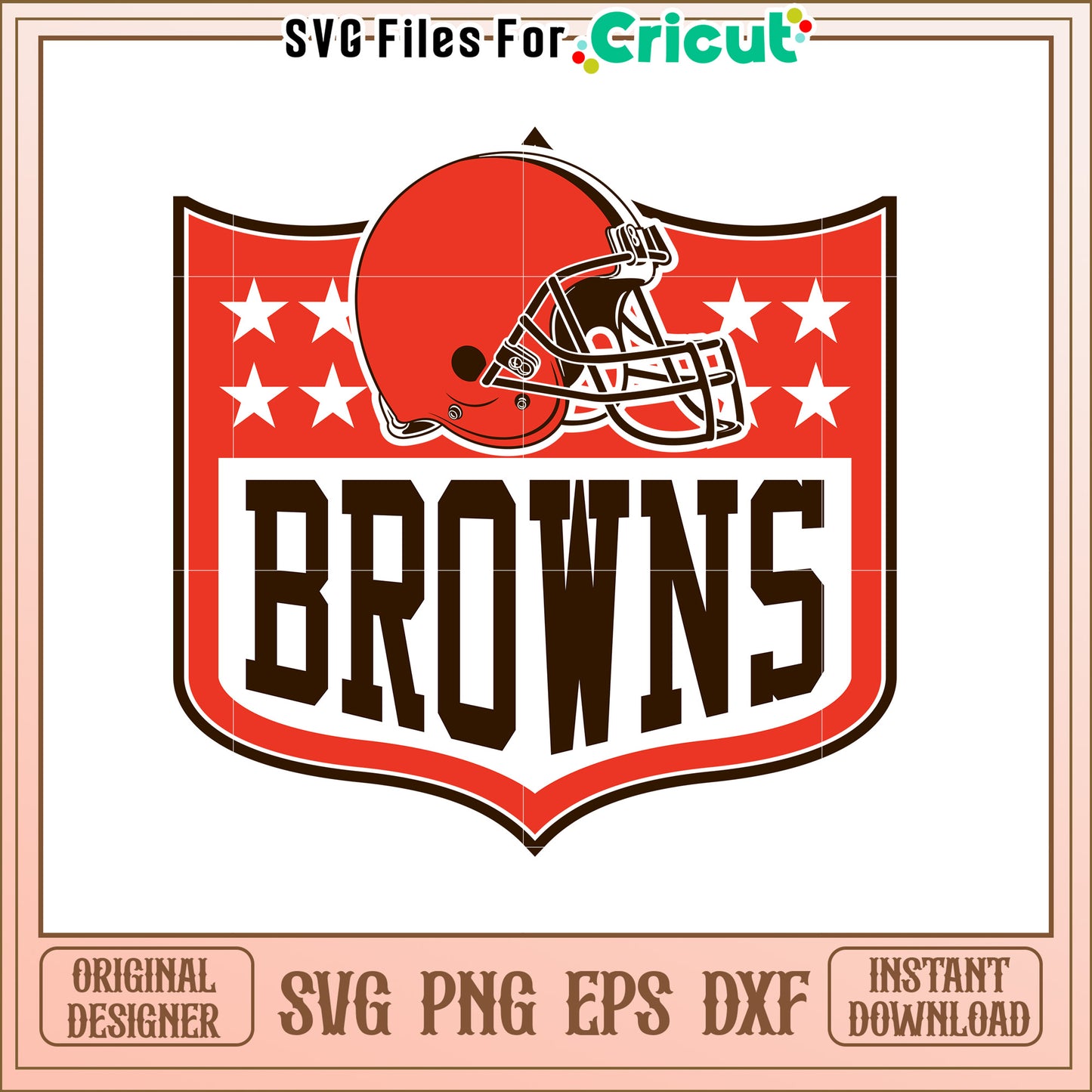 Cleveland Browns SVG Design Creative Football Art