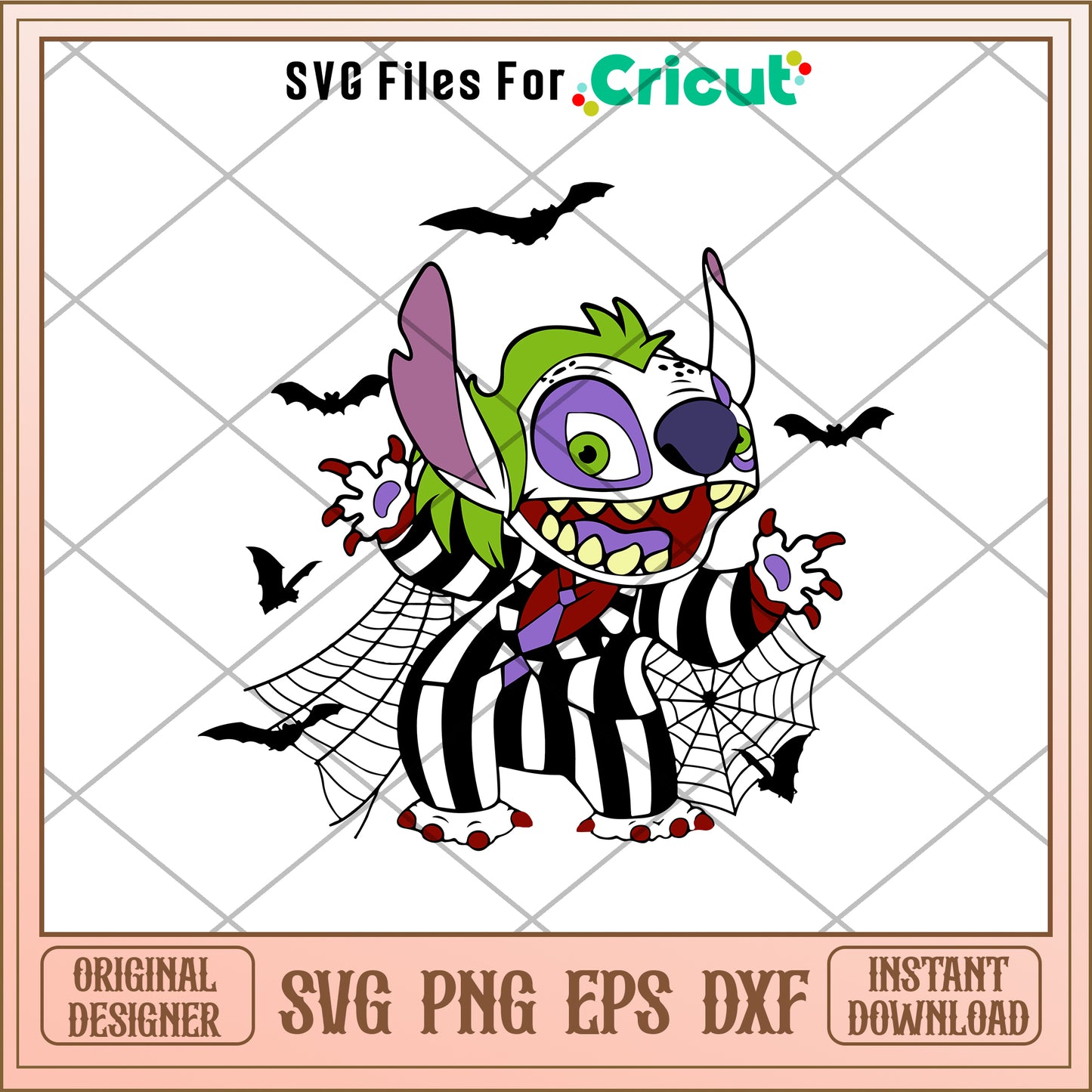 Stitch Beetlejuice halloween svg