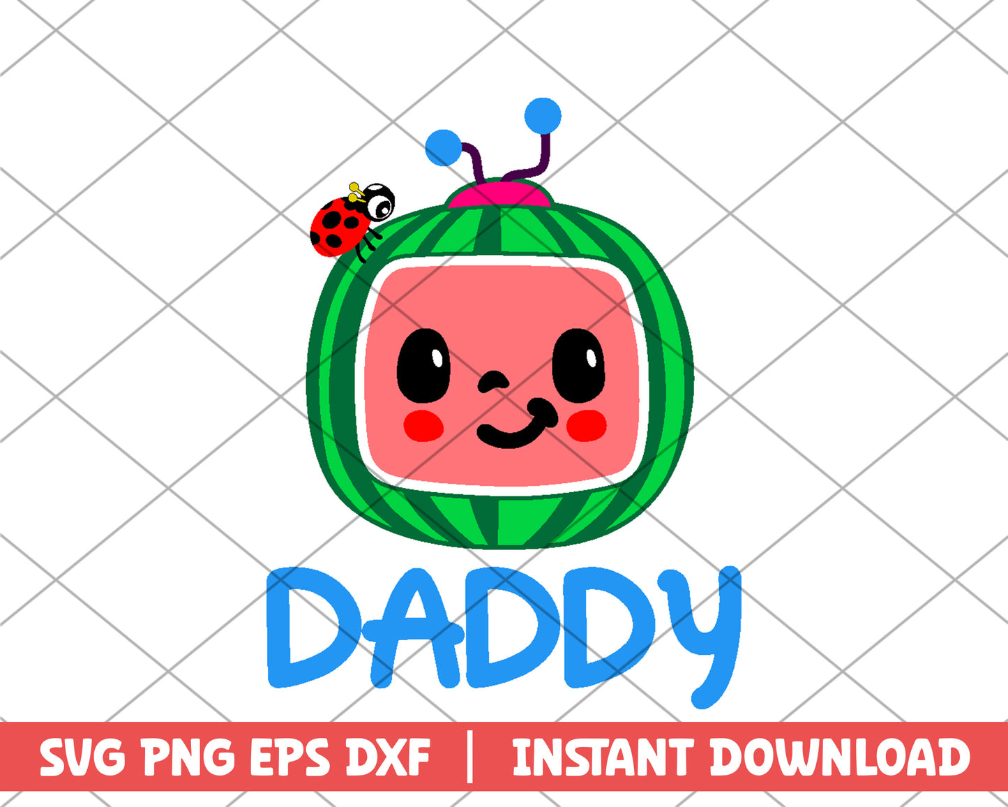 Cocomelon symboil daddy cartoon svg