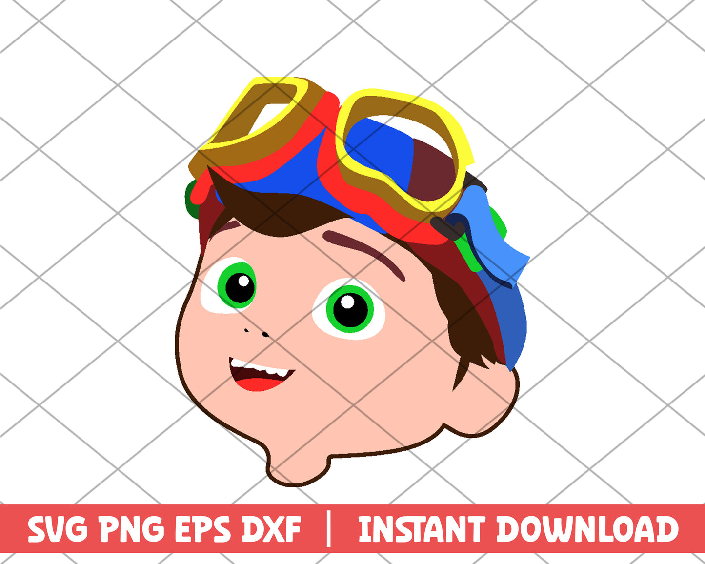 Cocomelon tom tom cartoon svg