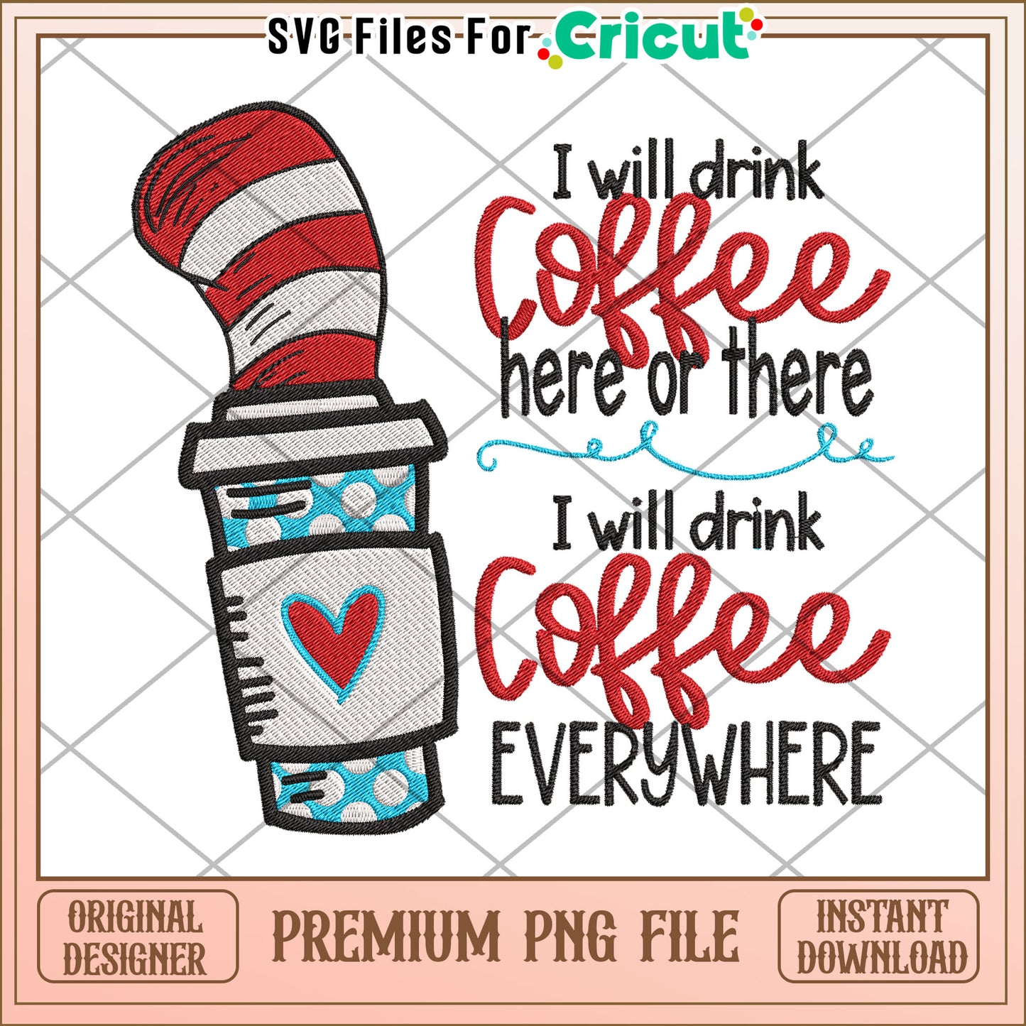 Coffee PNG Sublimation Design