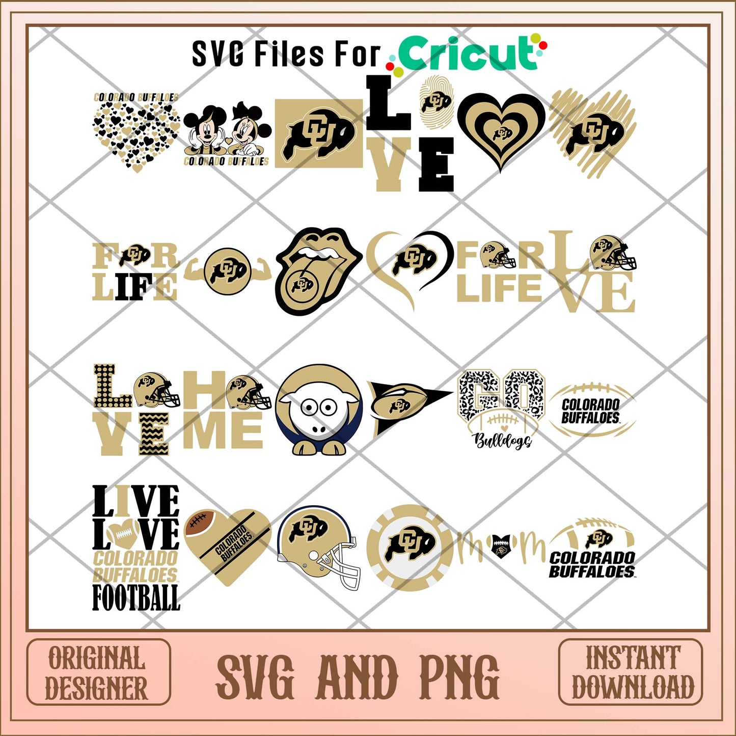 Colorado Buffaloes for life svg, Colorado Buffaloes svg bundle, NCAA svg
