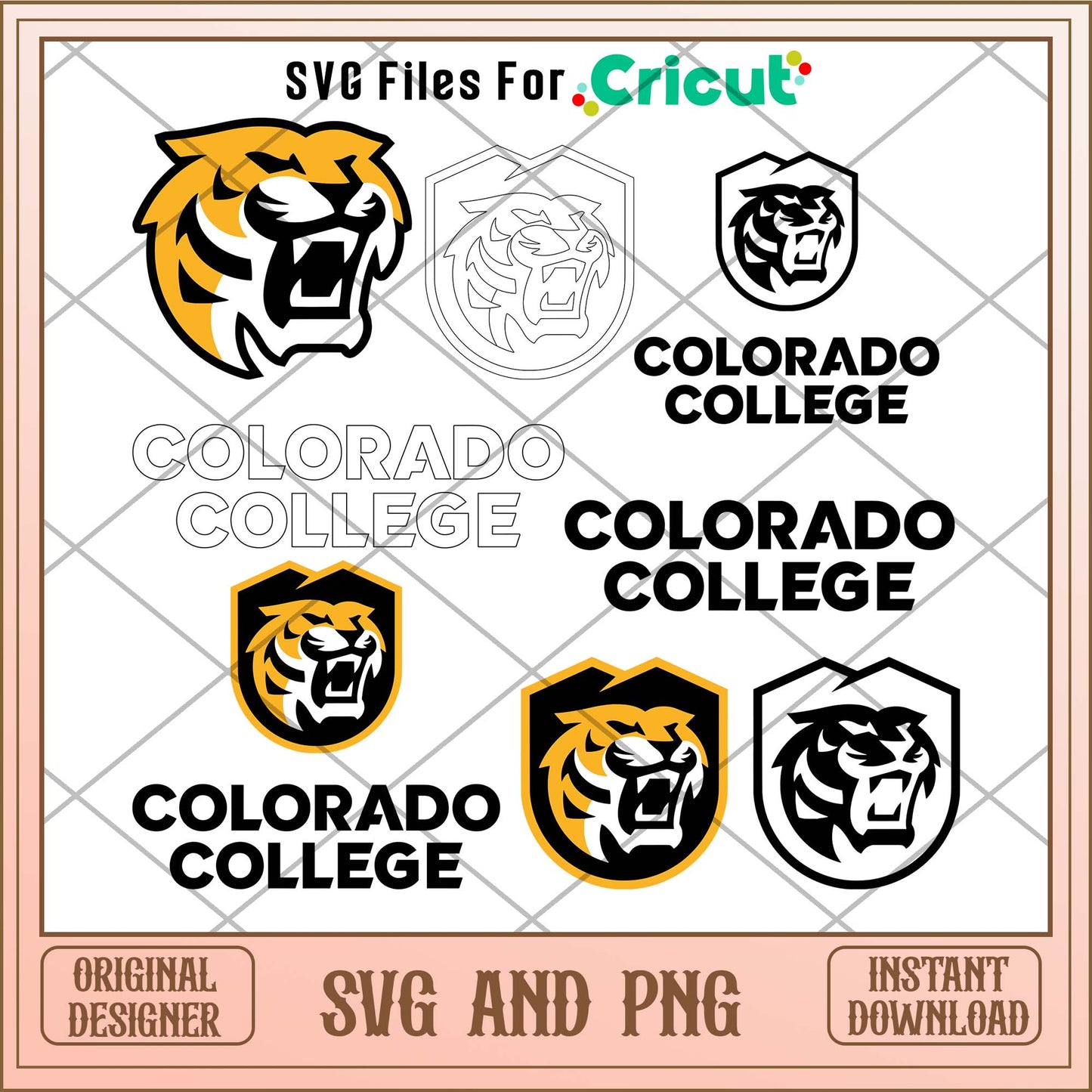 Colorado College Tigers svg, Colorado College Tigers svg bundle, NCAA svg