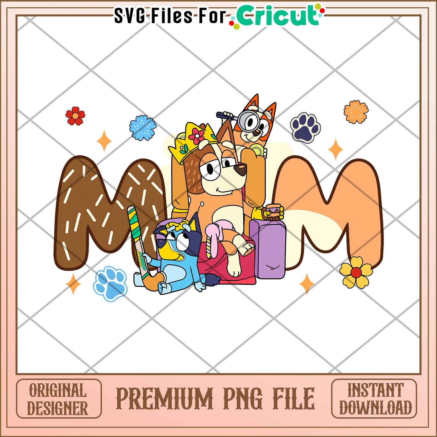 Colorful Cute Animals PNG File for Cricut Crafting Fun