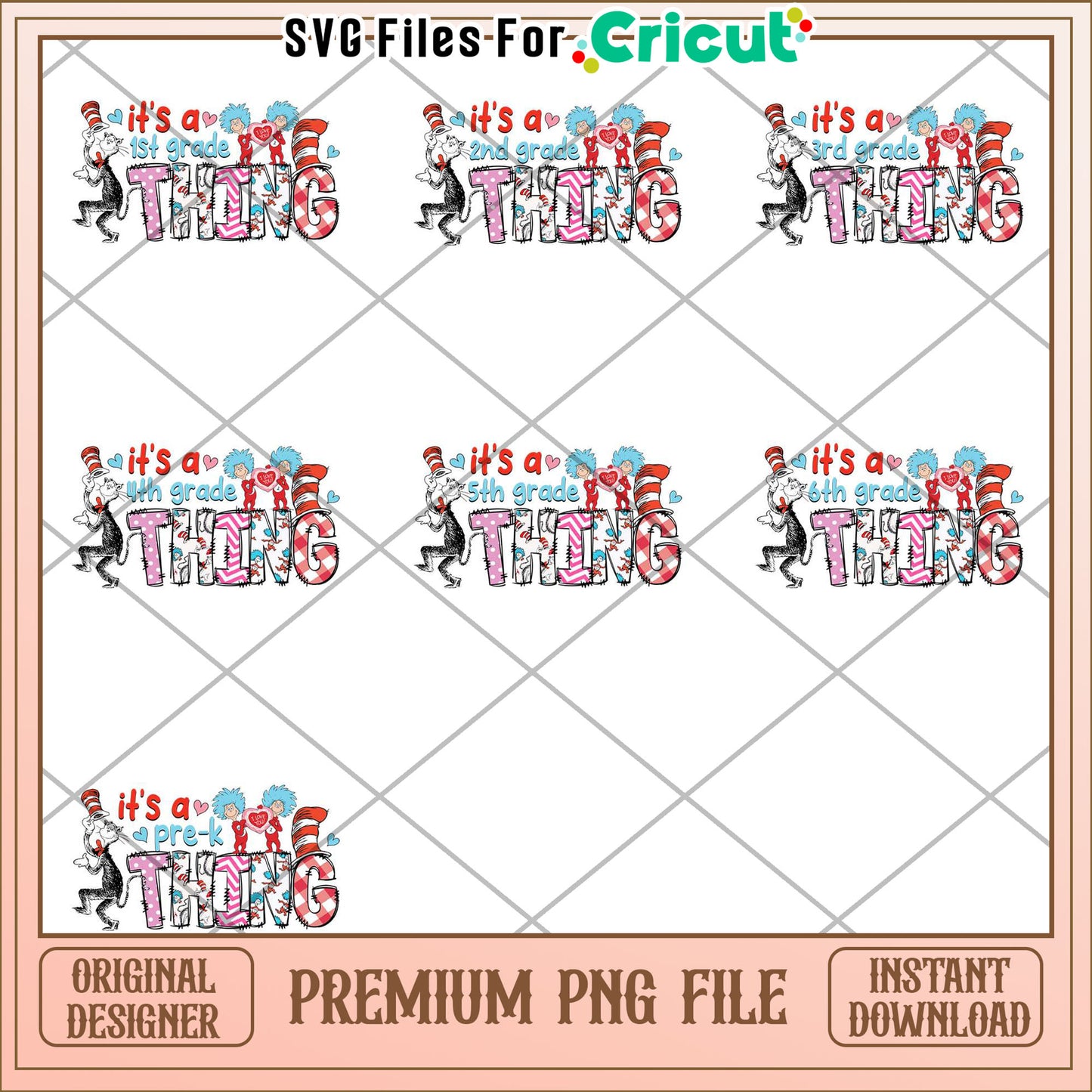 Colorful Grade Specific PNG Bundle for School Projects