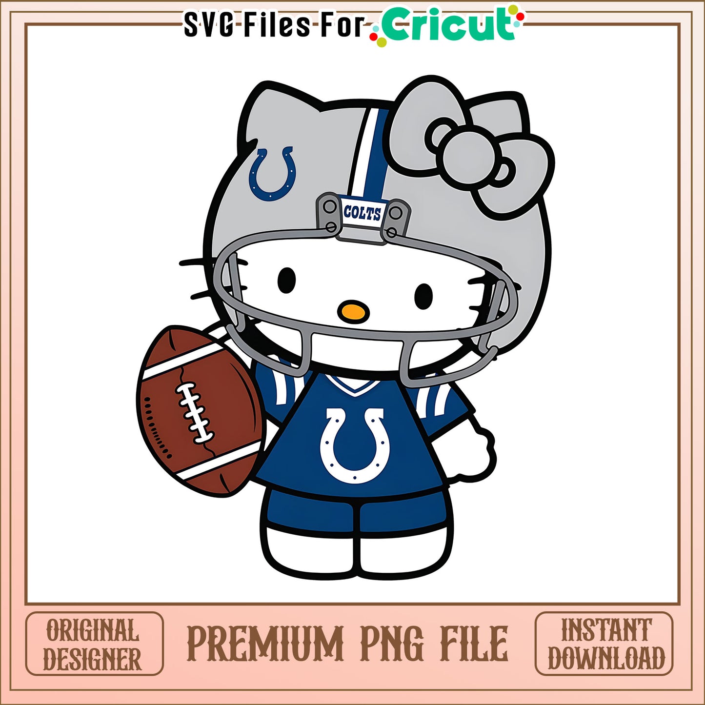 Colts Hello Kitty helmet png, Indianapolis Colts png, NFL png