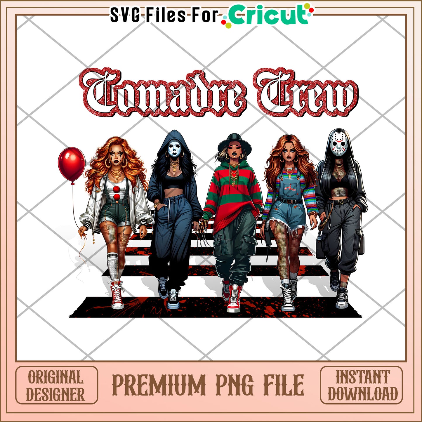 Comadre crew girls png, halloween wallpaper png, halloween pumpkin png